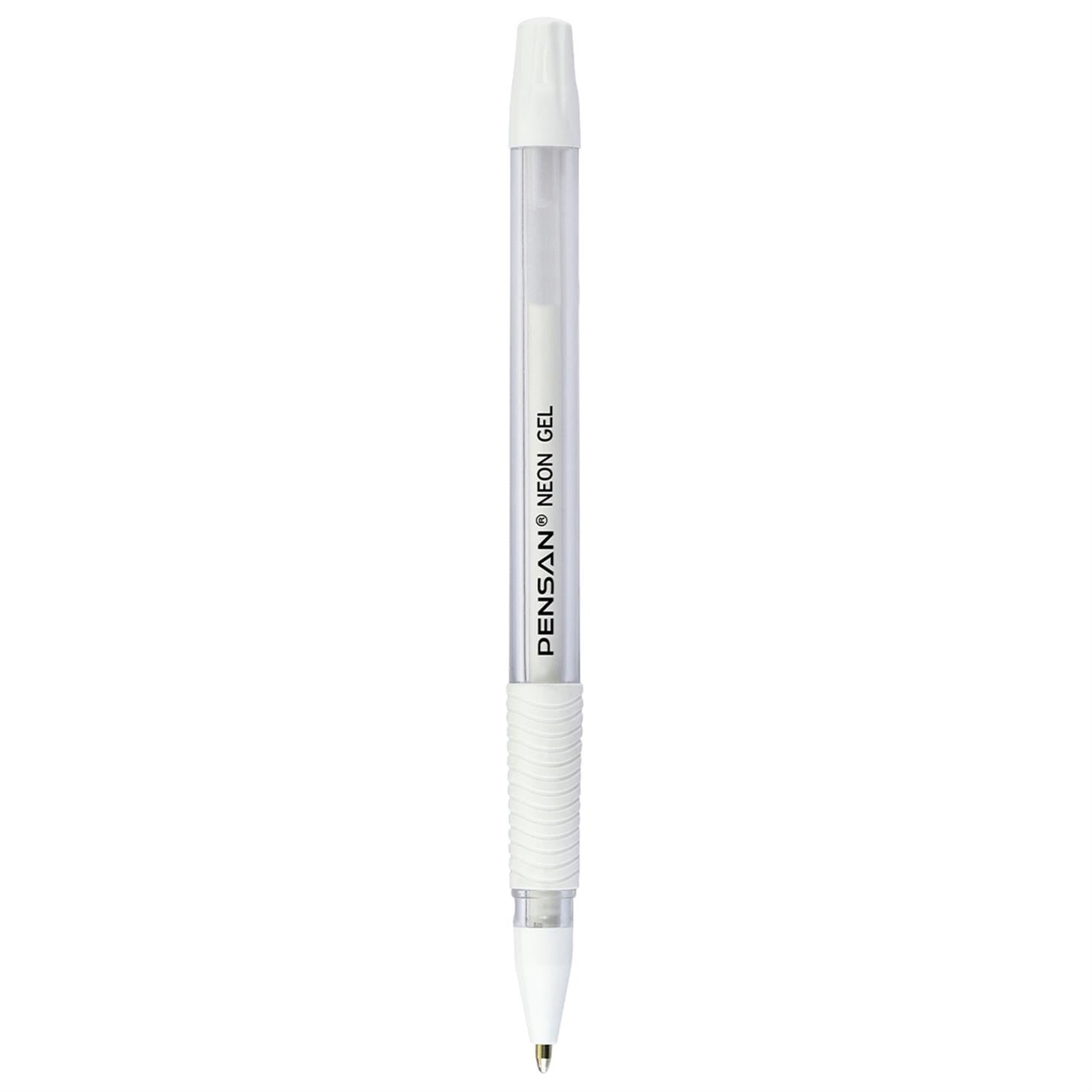 Pensan Neon Jel Tükenmez Kalem 1mm Beyaz