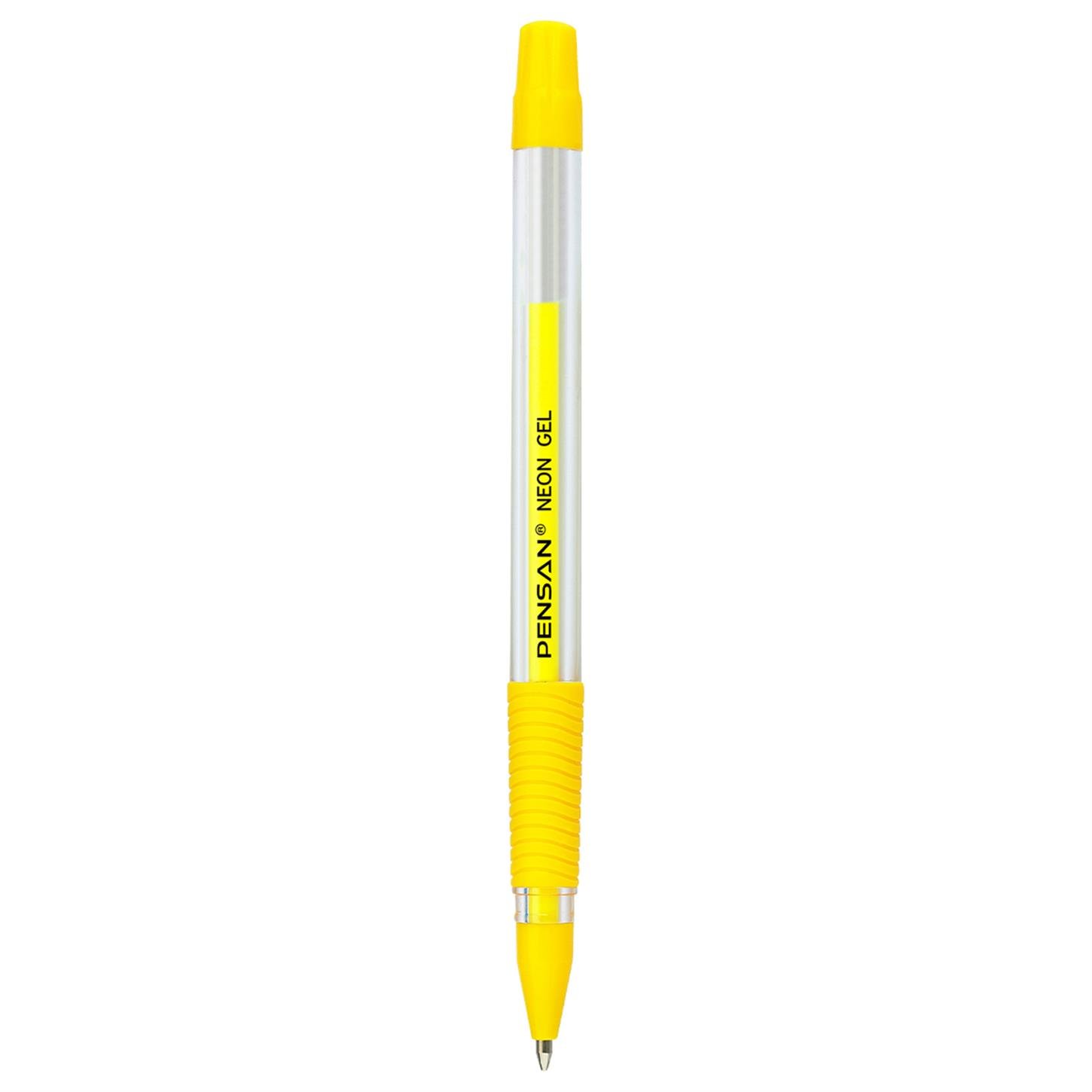 Pensan Neon Jel Tükenmez Kalem 1mm Sarı