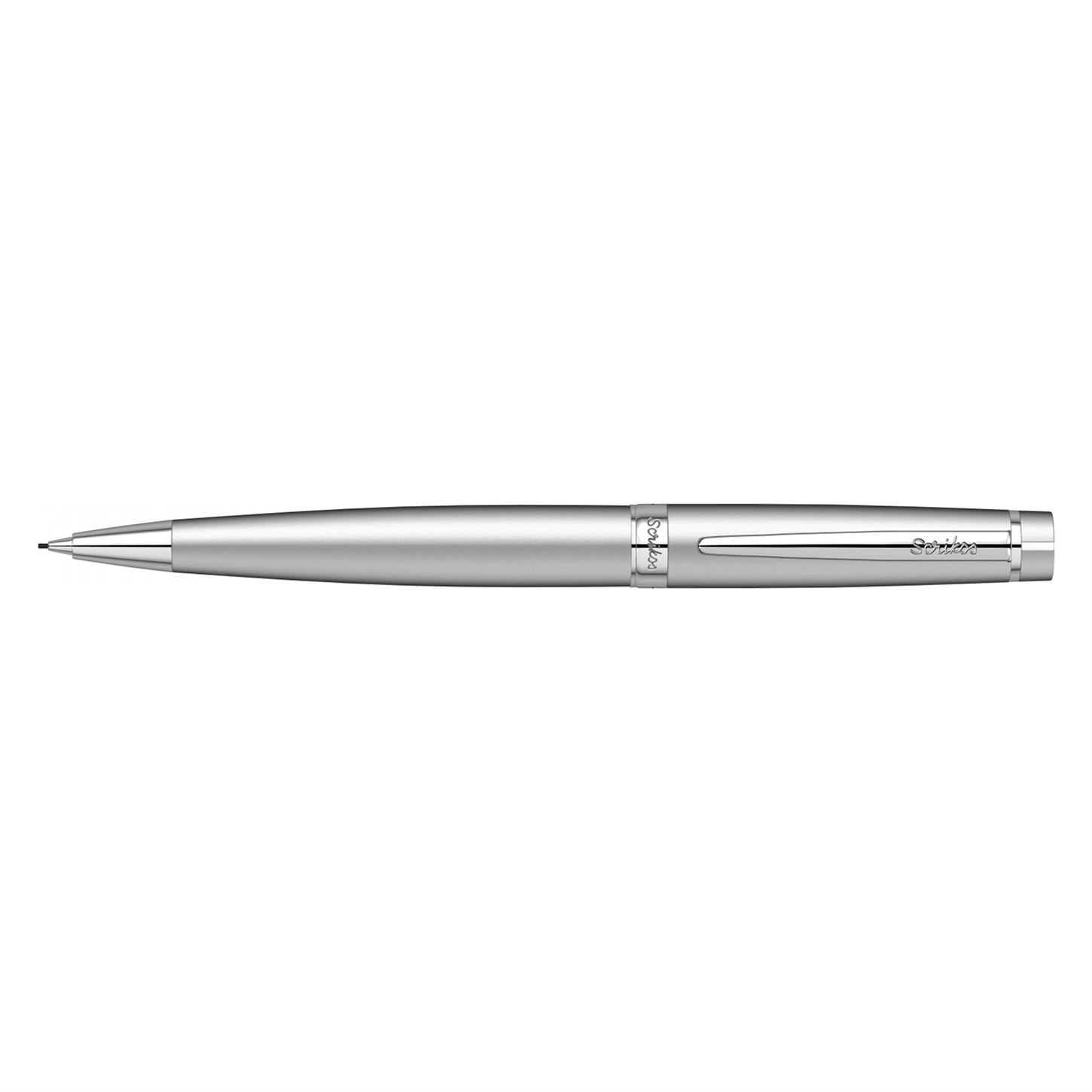 Scrikss Elegance Honour 38 Versatil (Uçlu) Kalem  Mat Krom Kaplama Gövde Krom Kaplama Klips 0.7 mm Uç
