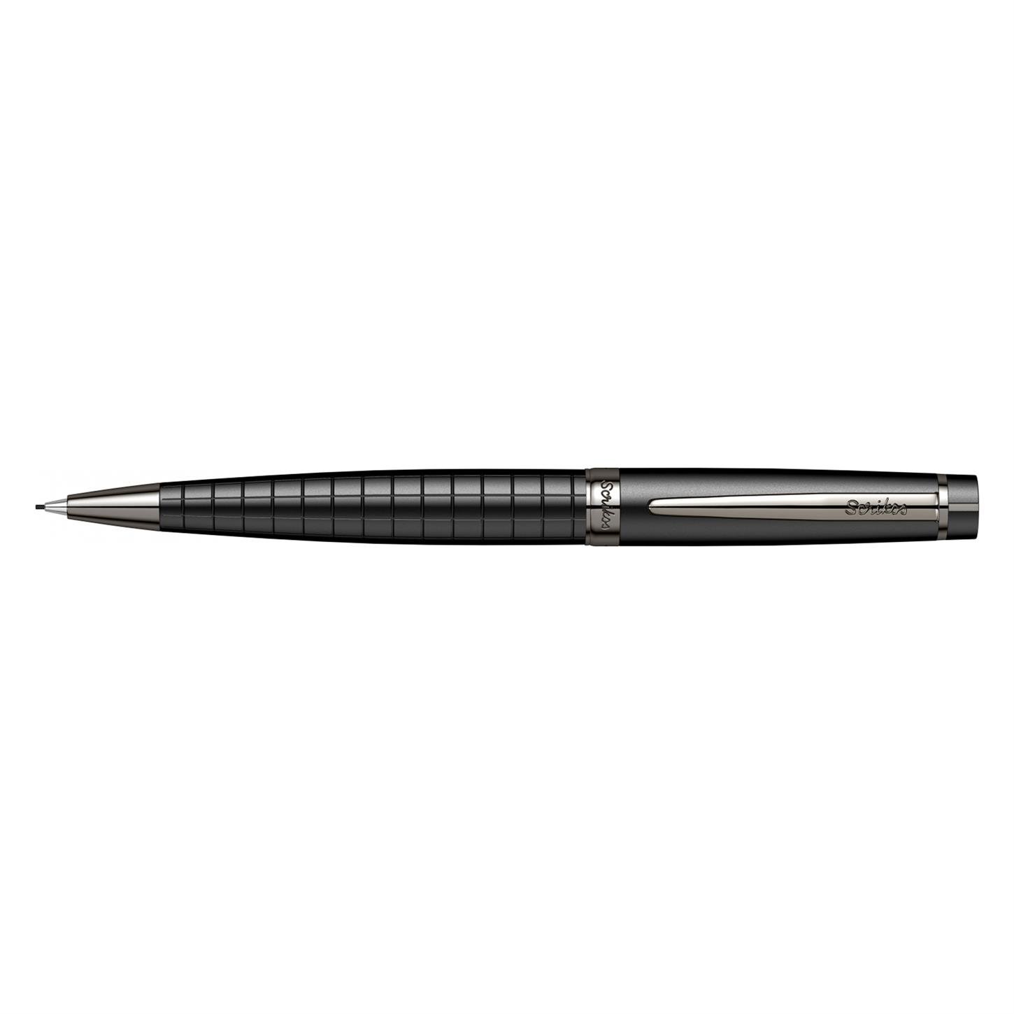 Scrikss Elegance Honour 38 Versatil (Uçlu) Kalem Soft Mat Siyah Gövde Titanyum Kaplama Klips 0.7 mm