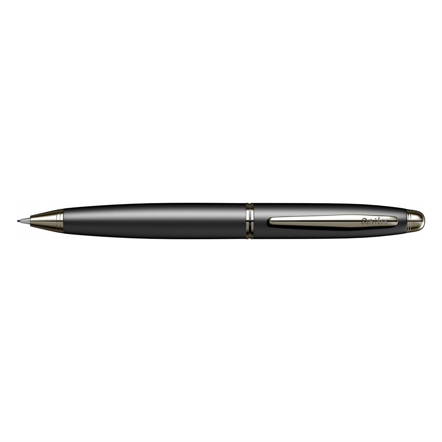 Scrikss Elegance Knight 88 Versatil (Uçlu) Kalem Mat Siyah Gövde Titanyum Kaplama Klips 0.7 mm Uç