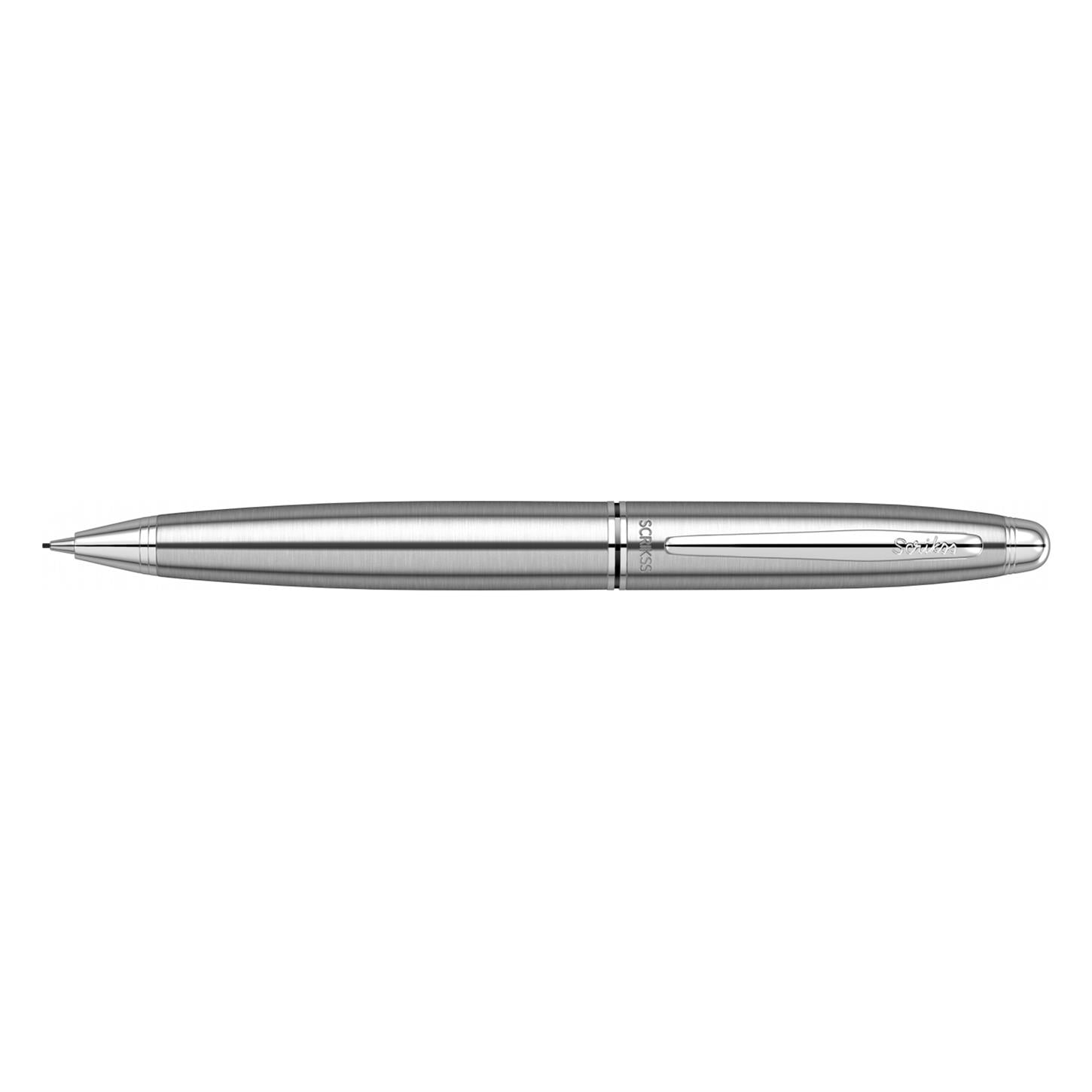 Scrikss Elegance Knight 88 Versatil (Uçlu) Kalem Paslanmaz Çelik Gövde Krom Kaplama Klips 0.7 mm Uç