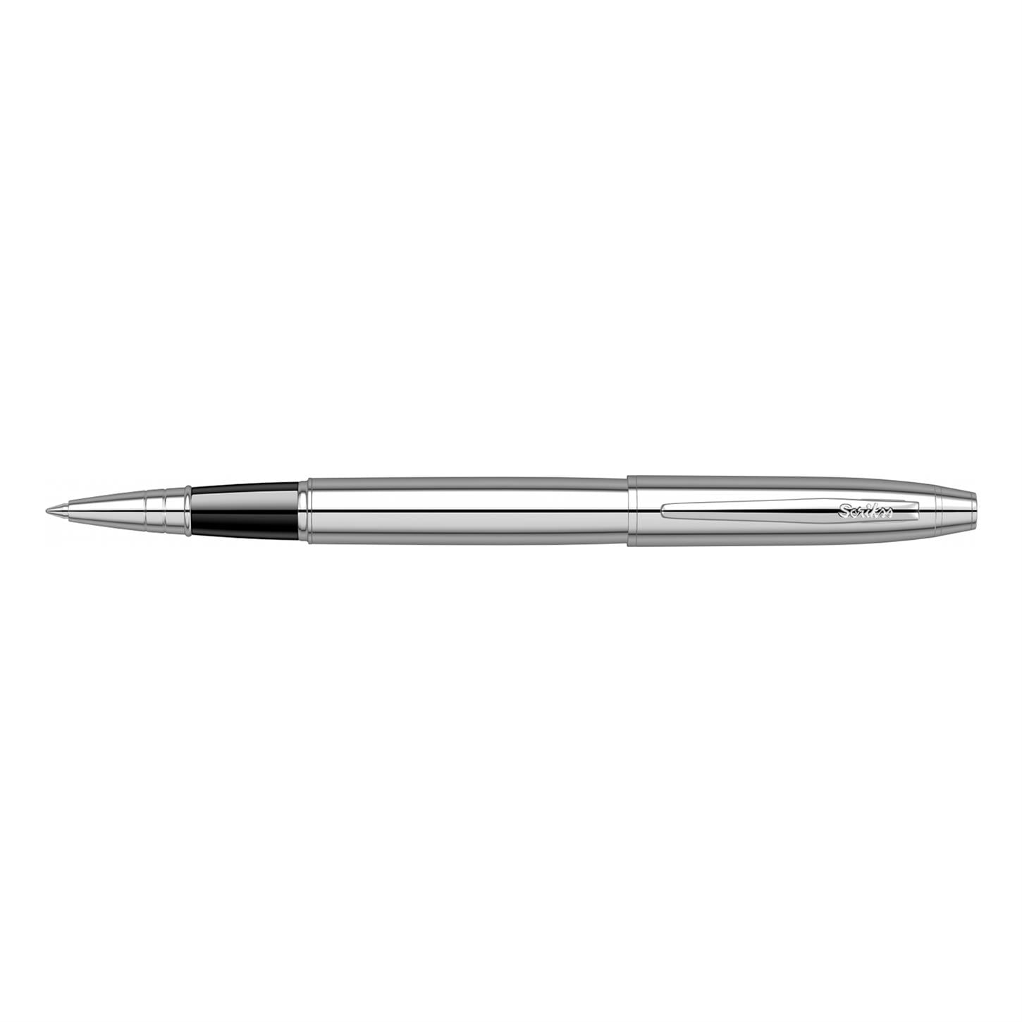 Scrikss Elegance Noble 35 Roller Kalem Parlak Krom Kaplama Gövde Krom Kaplama Klips