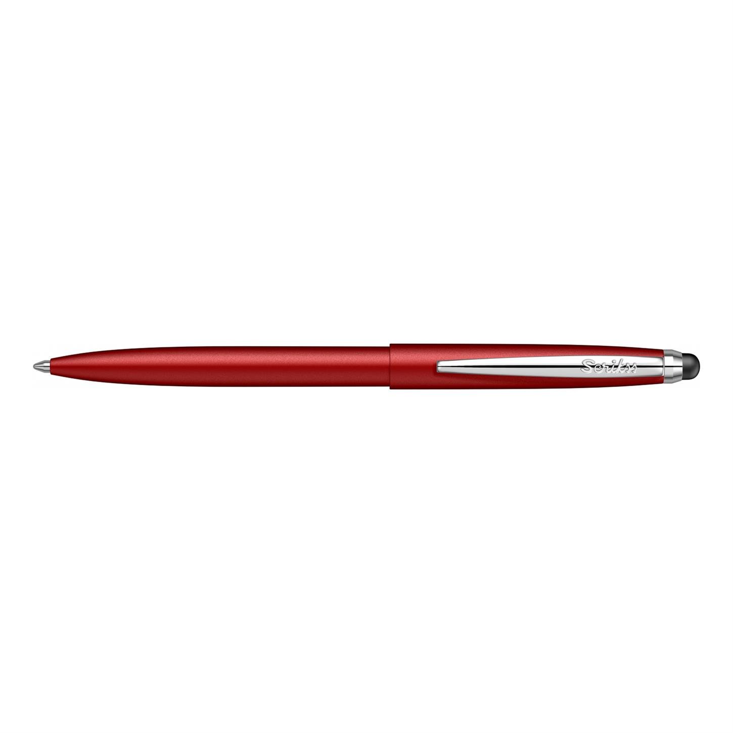 Scrikss Klasik T108 Stylus Tükenmez Kalem Mat Lake Kaplama Gövde Krom Kaplama Klips Touch Pen Özellik