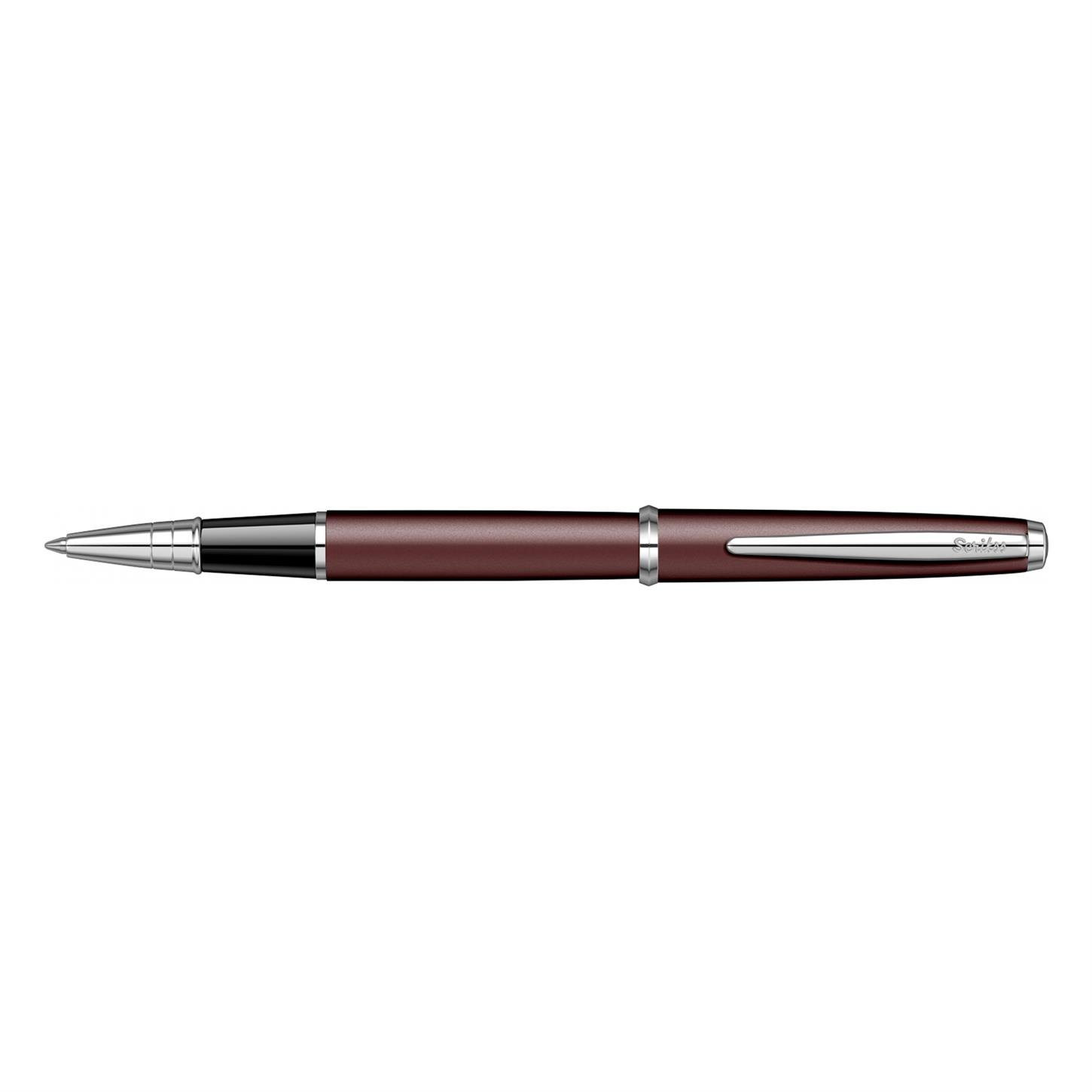 Scrikss Klasik Vintage 53C Roller Kalem Akrilik Gövde Krom Kaplama Klips Bordo