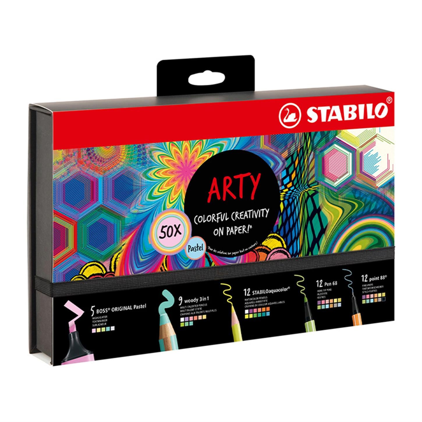 Stabilo Kreatif Pastel Mix Set Arty 50li 77/6-2-20