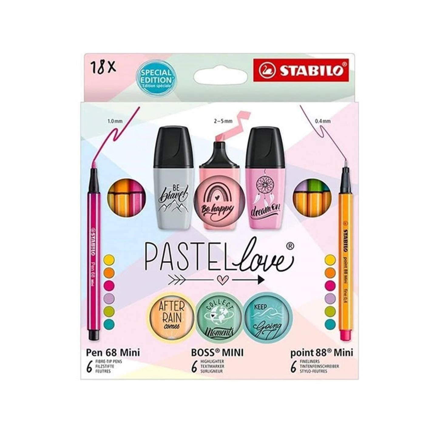 Stabilo Pastellove Mini Set 18 li 77/5-8