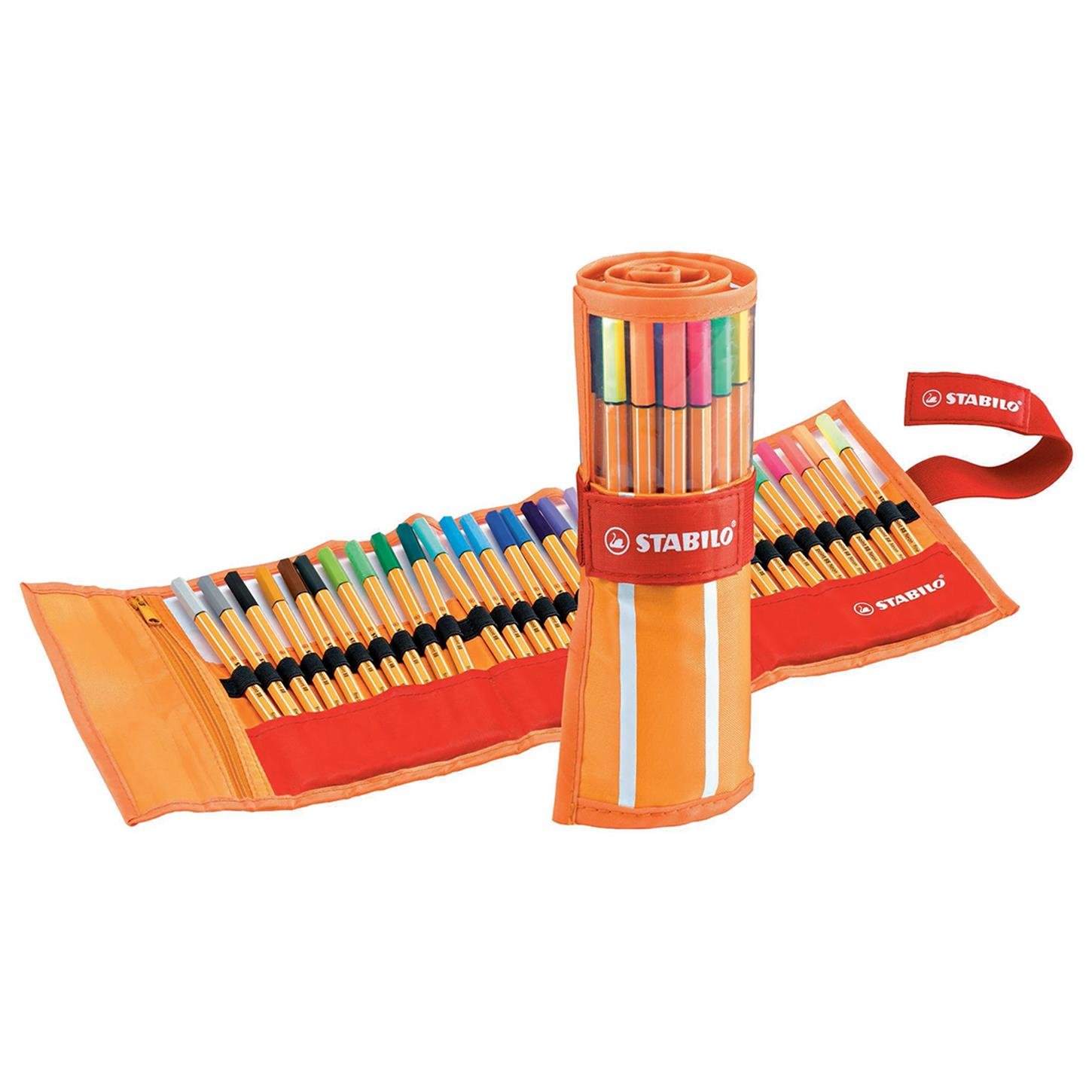 Stabilo Point İnce Uçlu Keçeli Kalem 88 Roller Set 25+5 Neon
