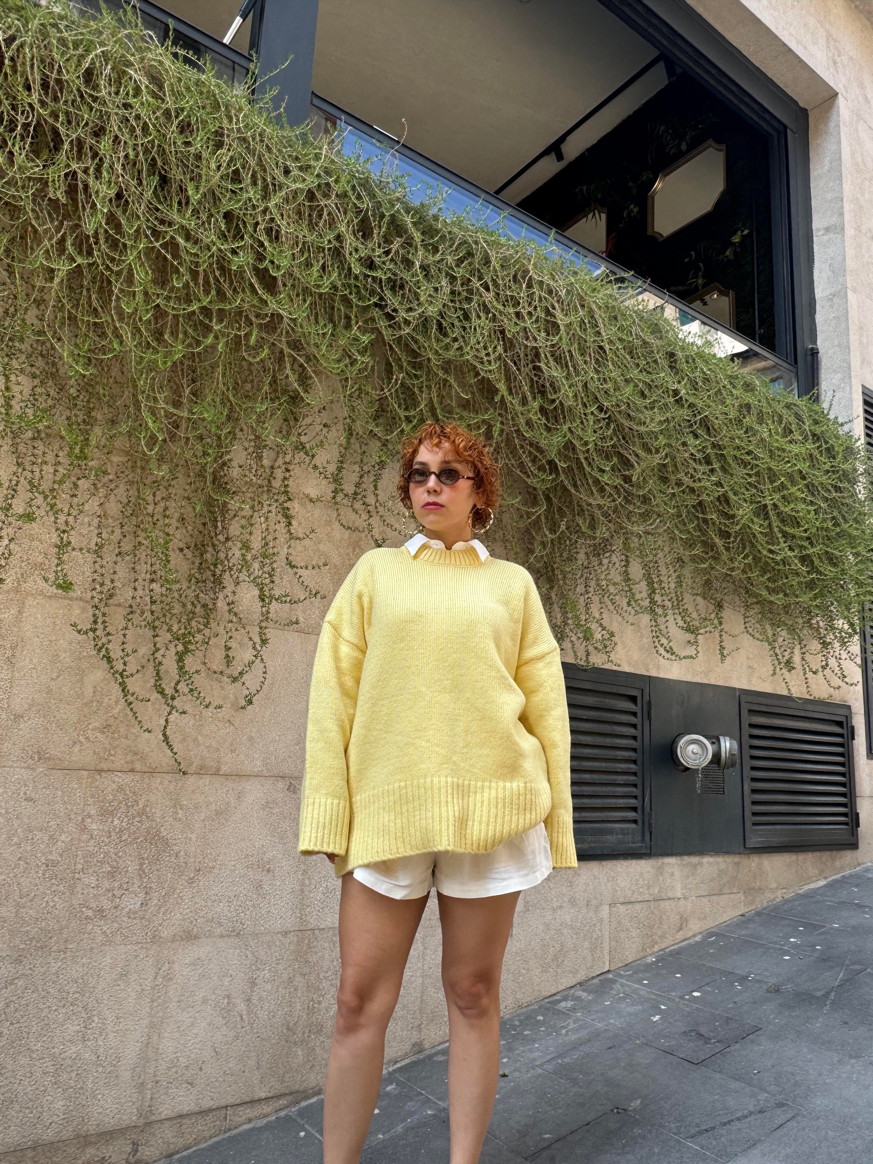 Premium Şardonlu Yumuşacık Oversize Triko Kazak