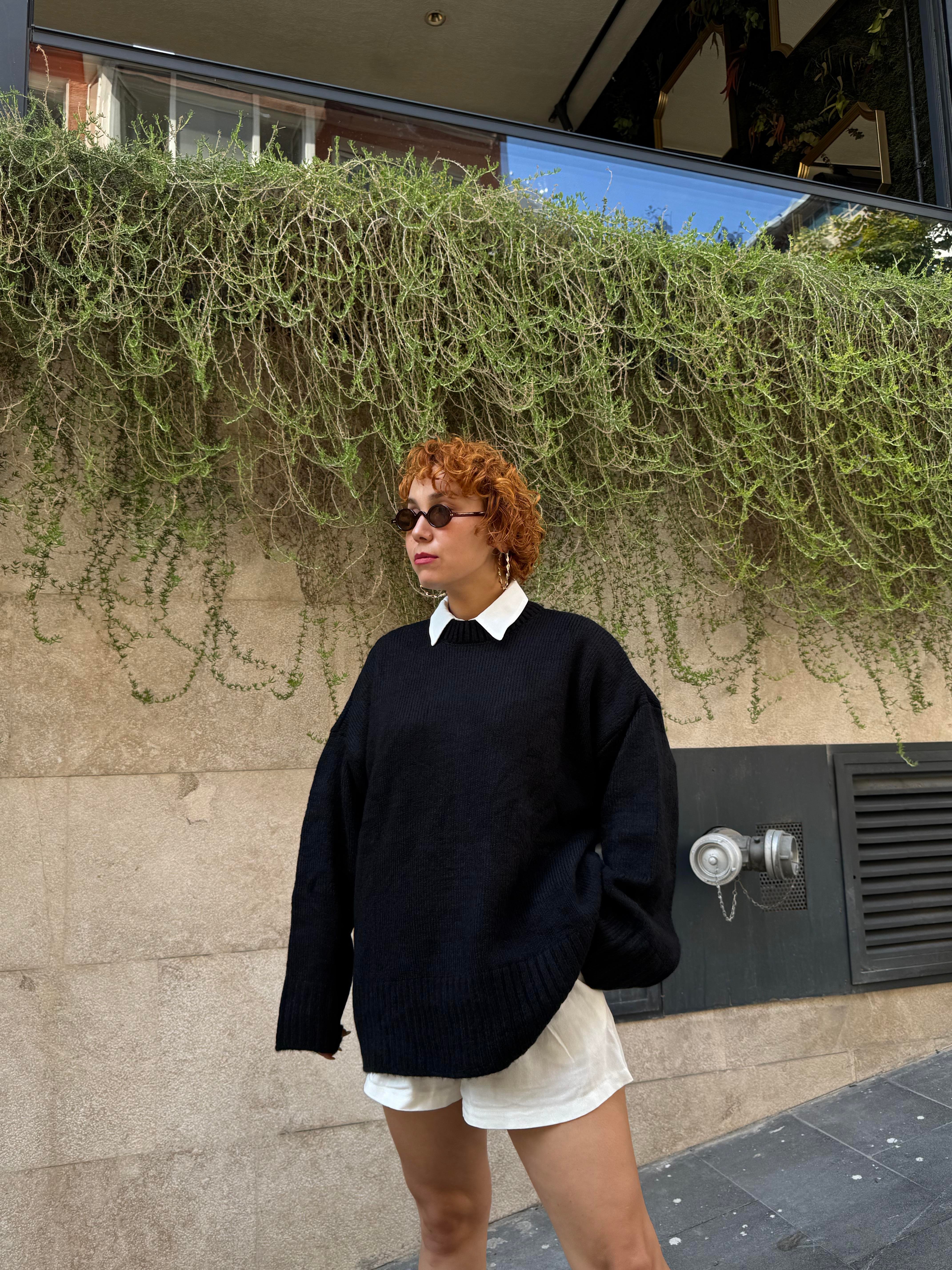 Premium Şardonlu Yumuşacık Oversize Triko Kazak