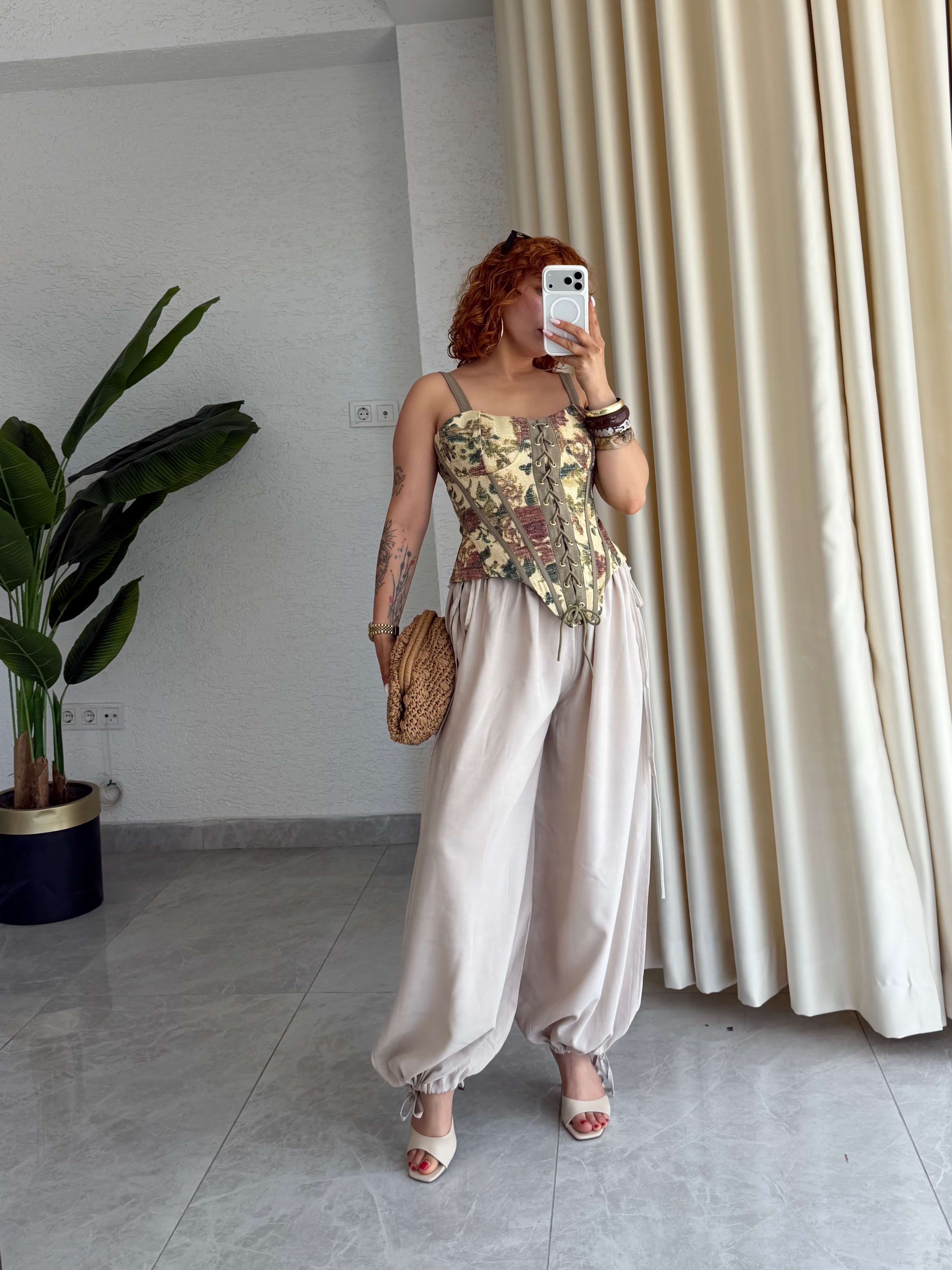 Premium Trend Ayarlanabilir Bel Çok Fonksiyonlu Yazlık Modal Pantolon