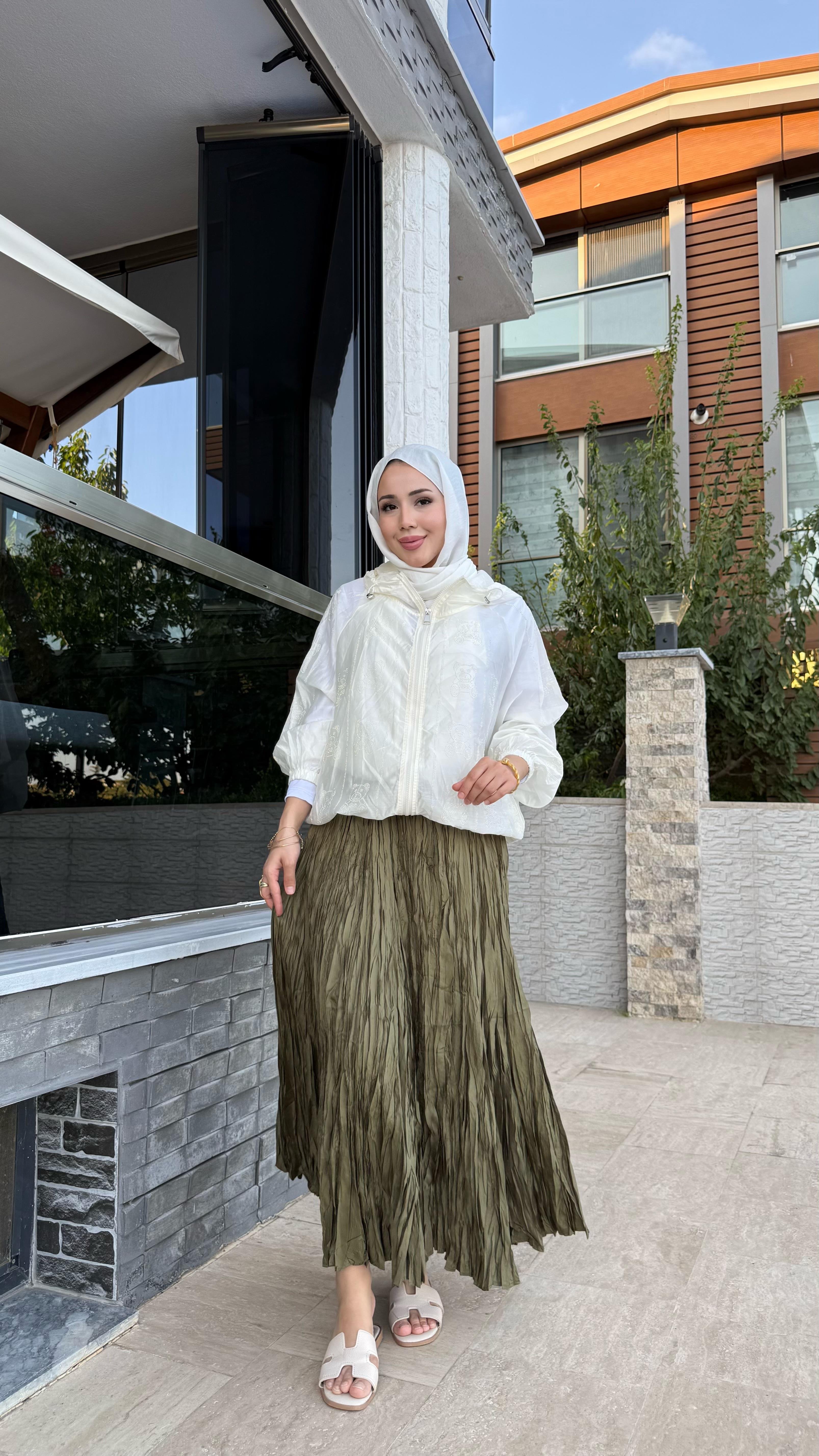 KINA YEŞİLİ KIRAŞ ETEK