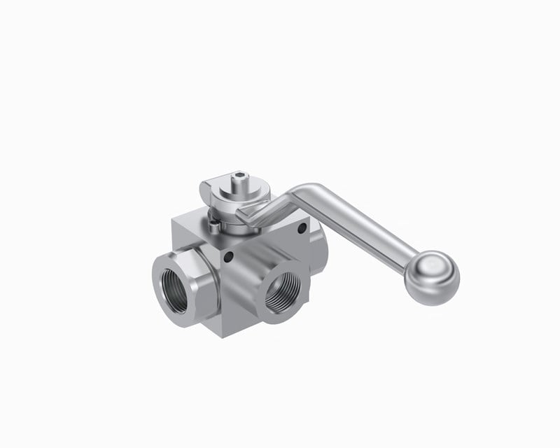 20 GÖVDE 3/4’ NPT DİŞ 3 YOLLU L TİPİ KÜRESEL VANA
