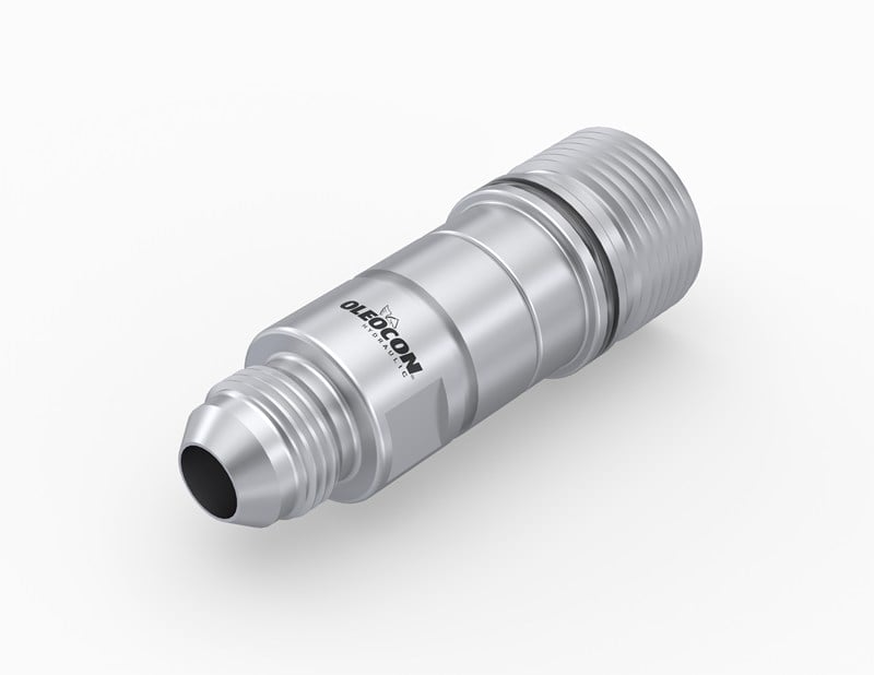 6,3 Gövde 7/16-20 Unf Erkek Diş Vidalı  Popetli  Dişi Hızlı Bağlantı Quıck Kaplin