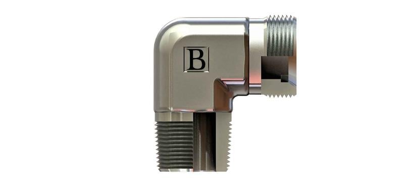 R1/2-14 NPT M22X1,5 15L NPT-METRİK DİRSEK