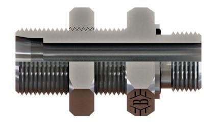 R1/2-14X M16X1,5 10L BSP METRİK PERDE GEÇİŞ NİPELİ