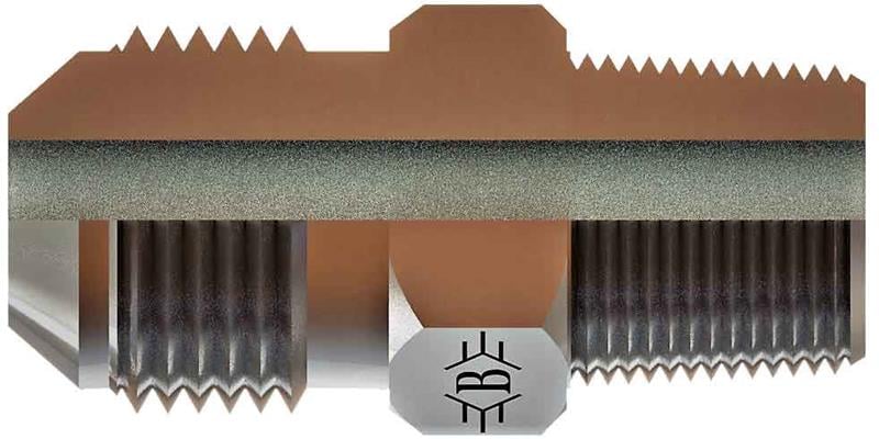 R1/4-19 7/16-20 NPT-UNF 37 NİPEL