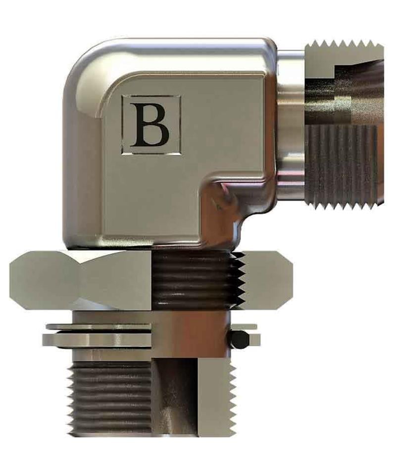 R3/8-19 M22X1,5 15L BSP-METRİK KONTRALI DİRSEK