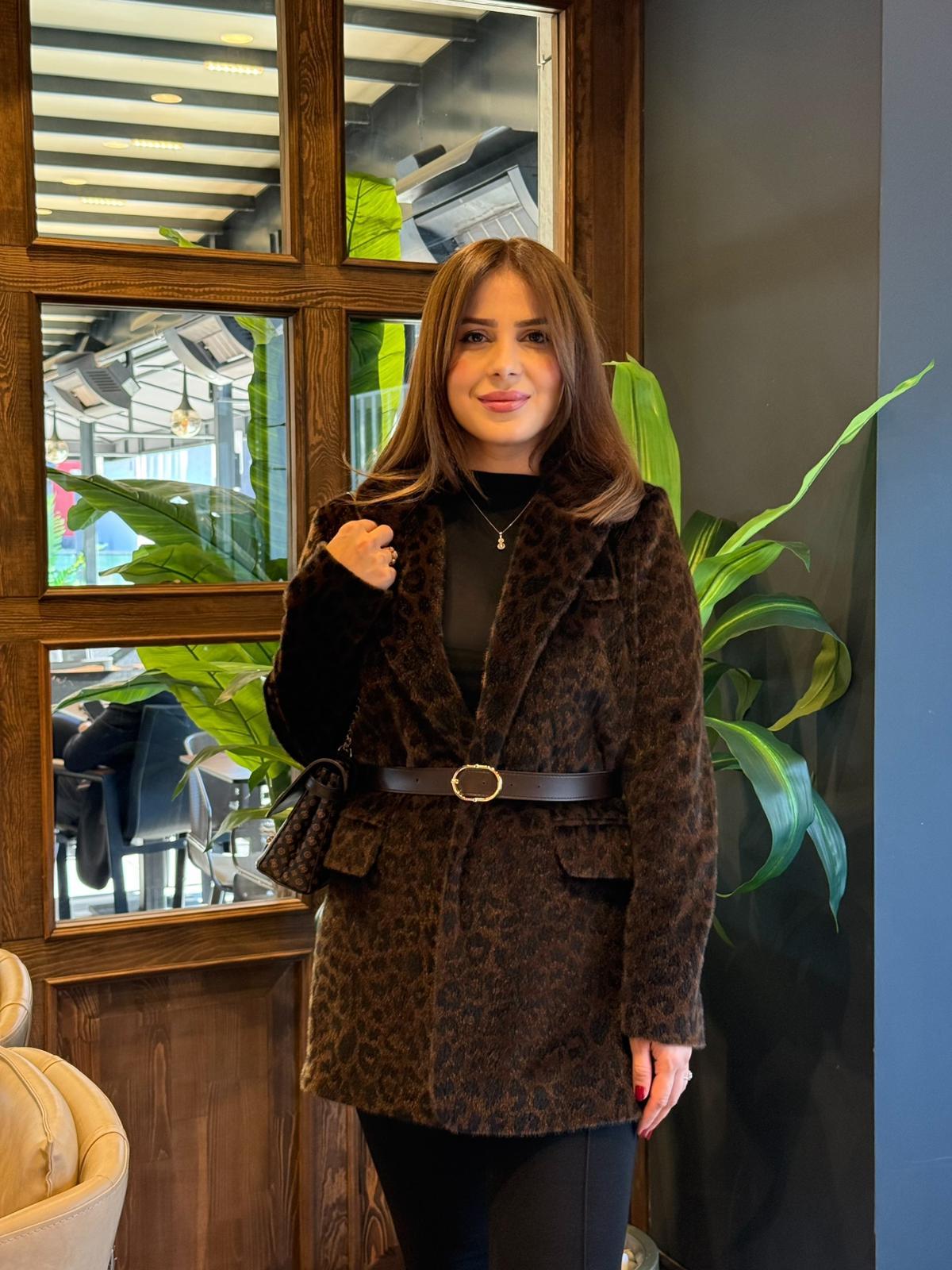 LEOPAR KÜRK BLAZER CEKET