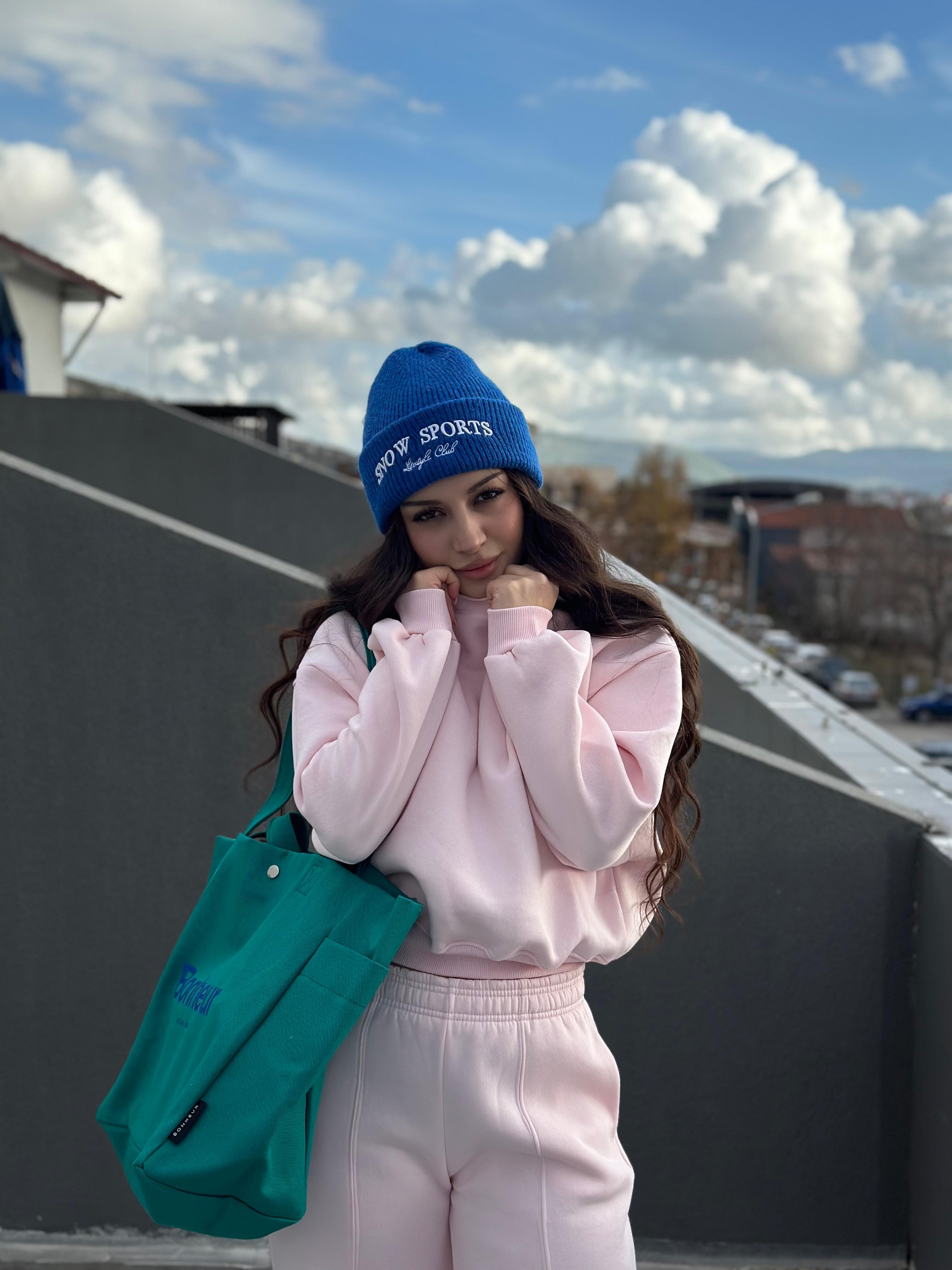 ZRA Orj. Dik Yaka Eşofman Takımı Pembe