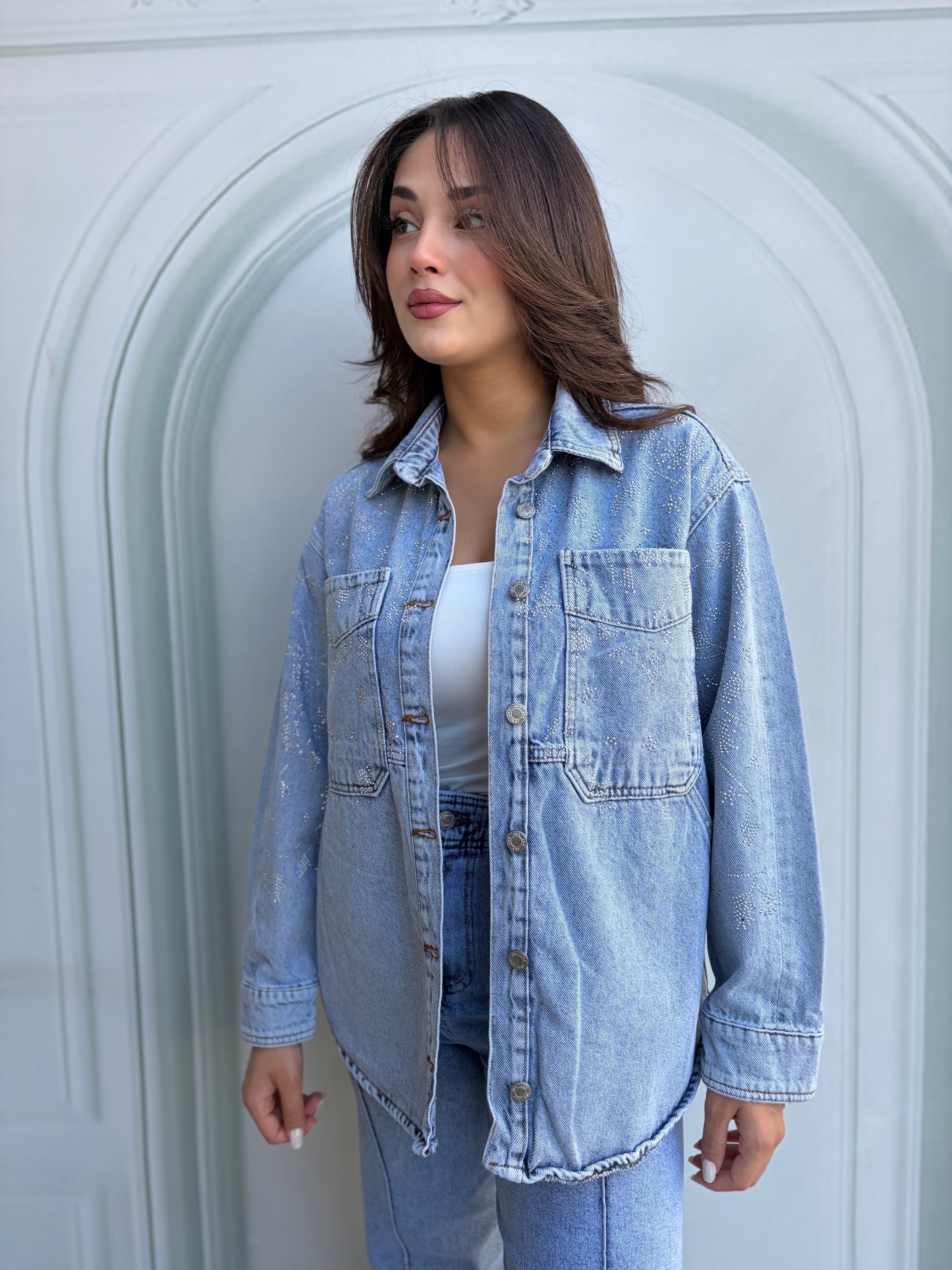 TİTA JEAN CEKET MAVİ