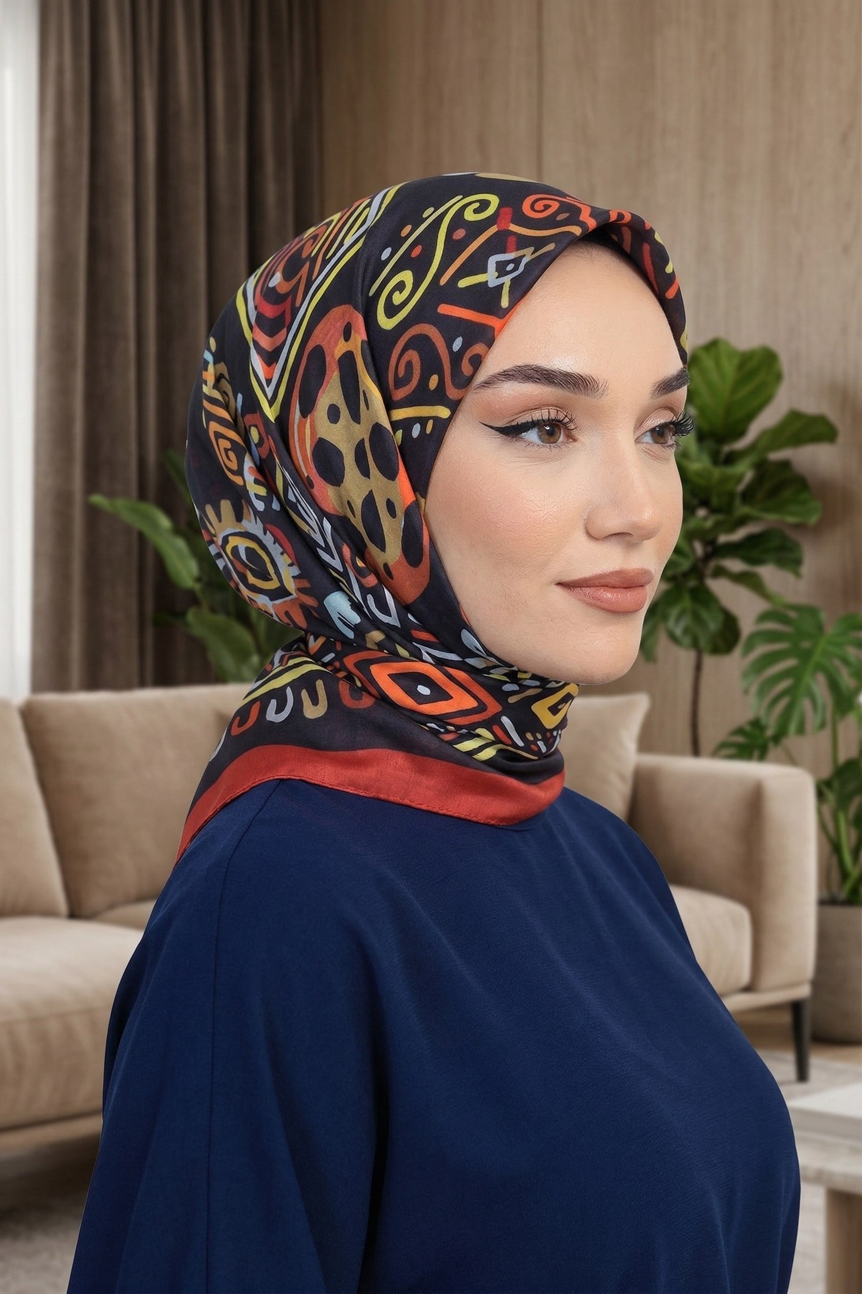 Desenli Soft Eşarp - 003