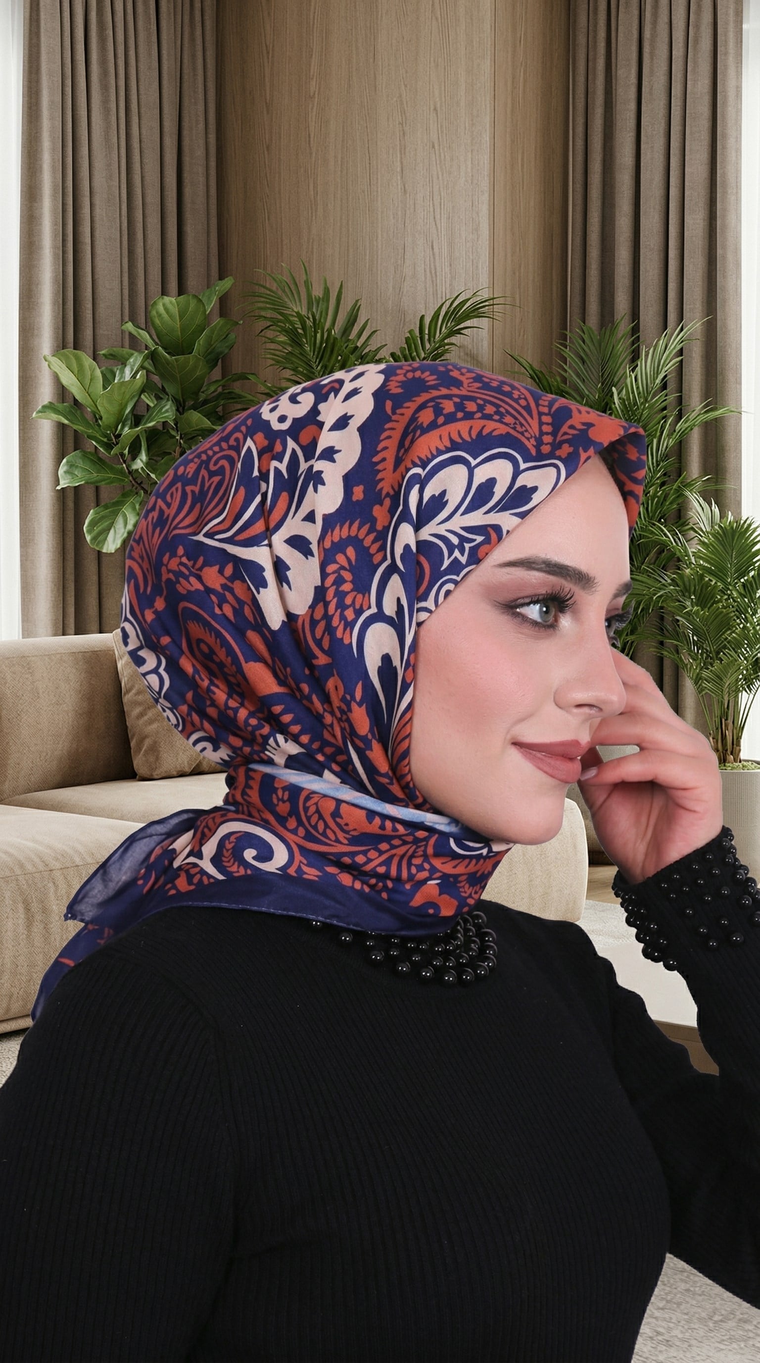 Desenli Soft Eşarp - 025