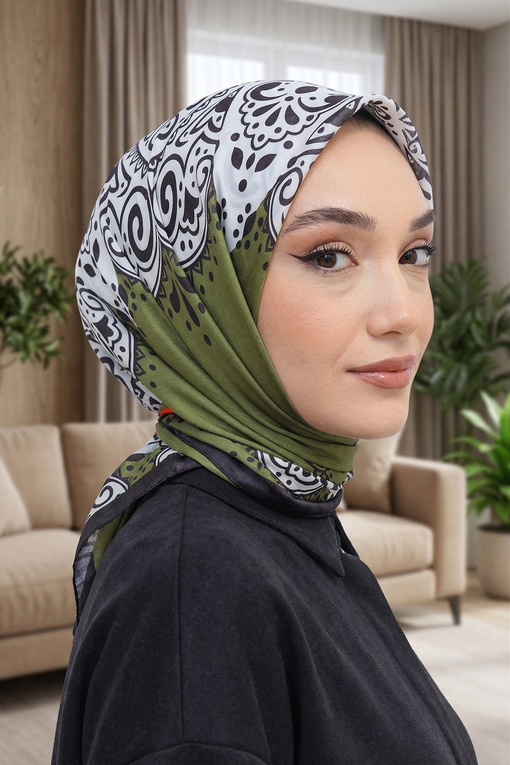 Desenli Soft Eşarp - 030