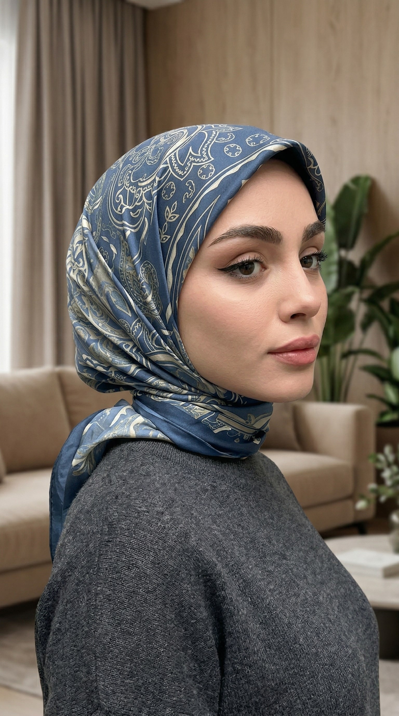 Desenli Soft Eşarp - 031