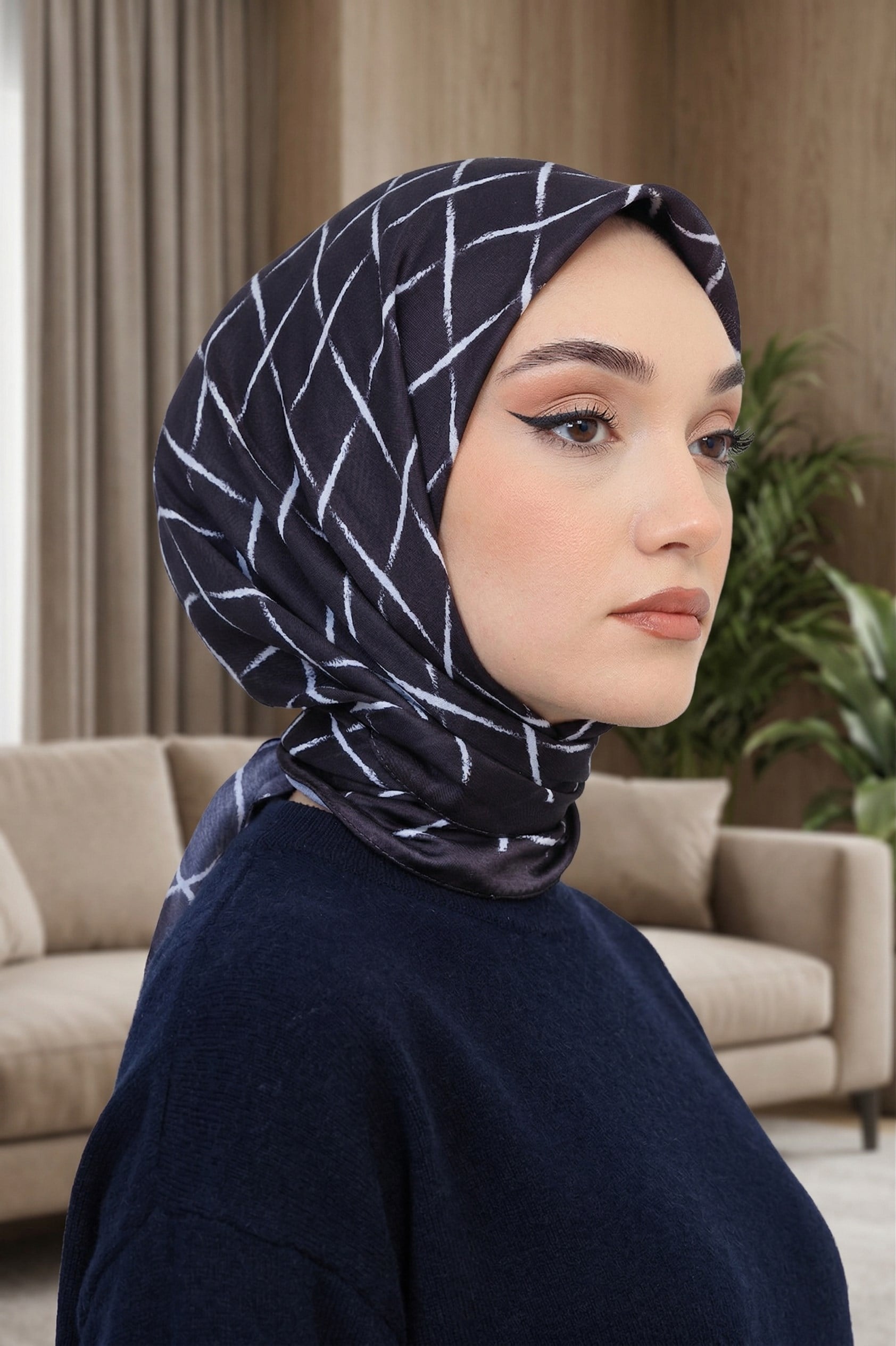 Desenli Soft Eşarp - 040