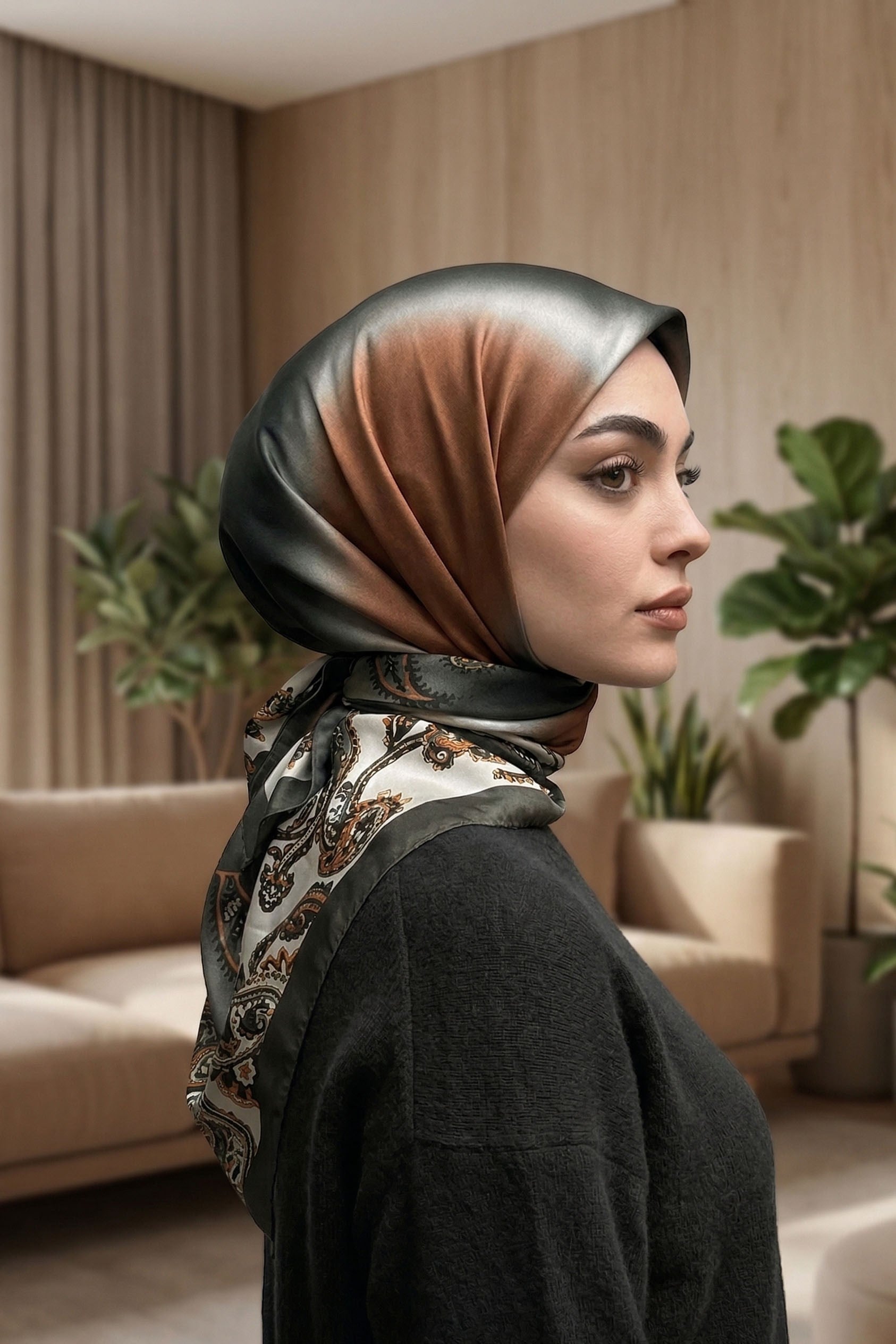 Desenli Soft Eşarp - 060