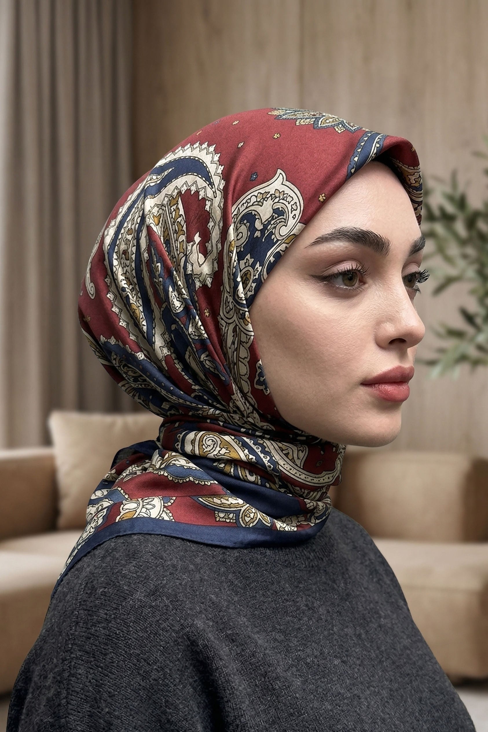 Desenli Soft Eşarp - 061