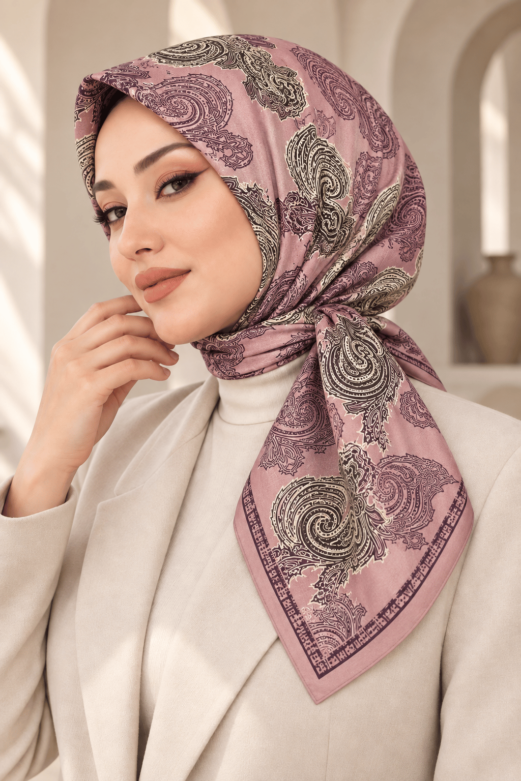 Desenli Soft Eşarp - 065
