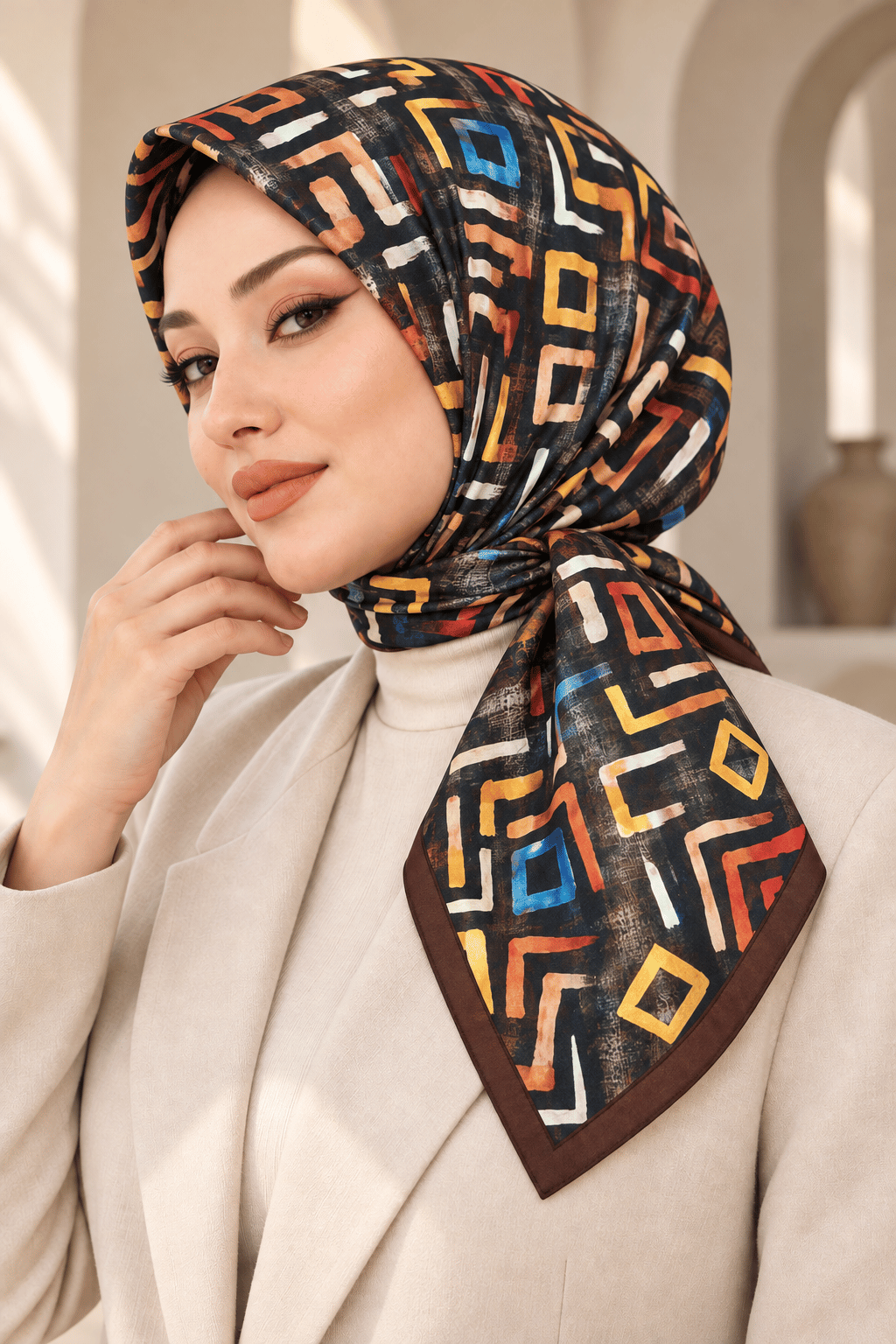 Desenli Soft Eşarp - 069