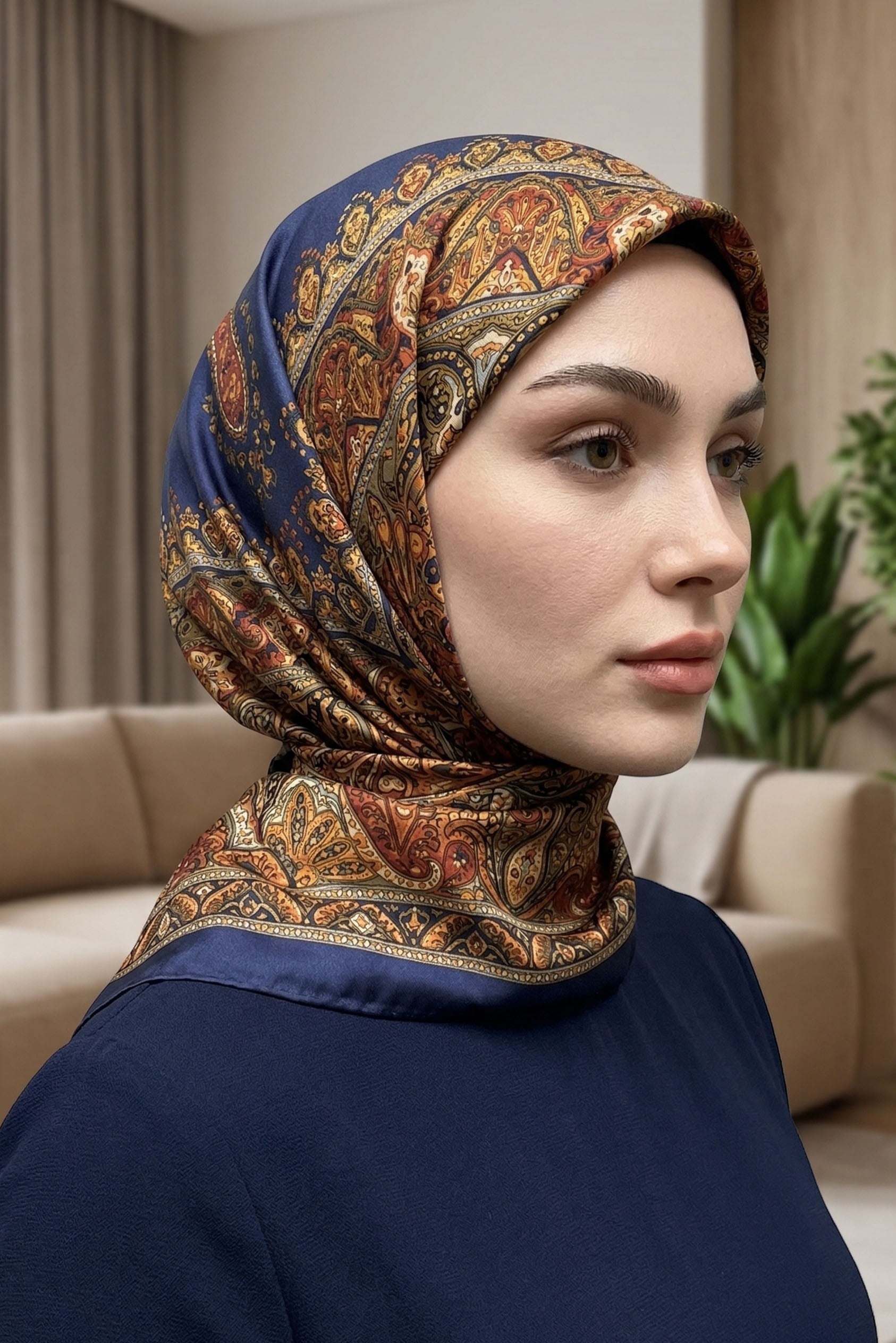 Desenli Soft Eşarp - 080