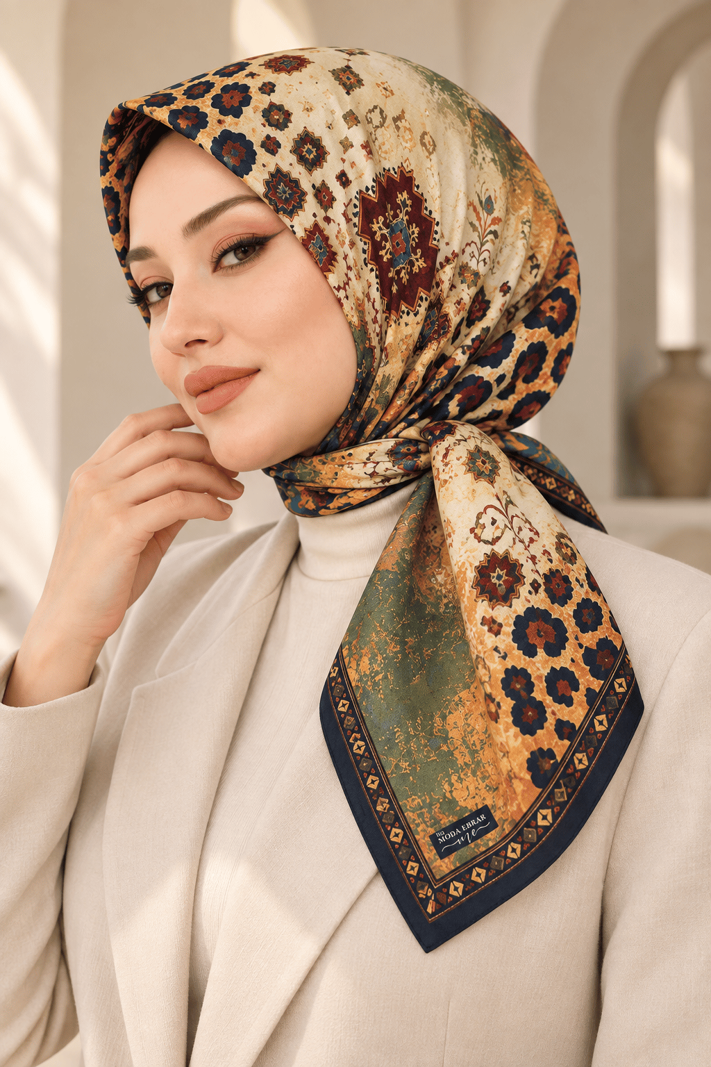 Desenli Soft Eşarp - 083