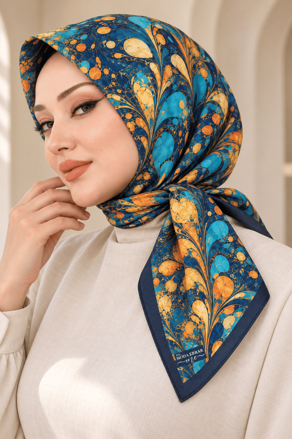 Desenli Soft Eşarp - 088