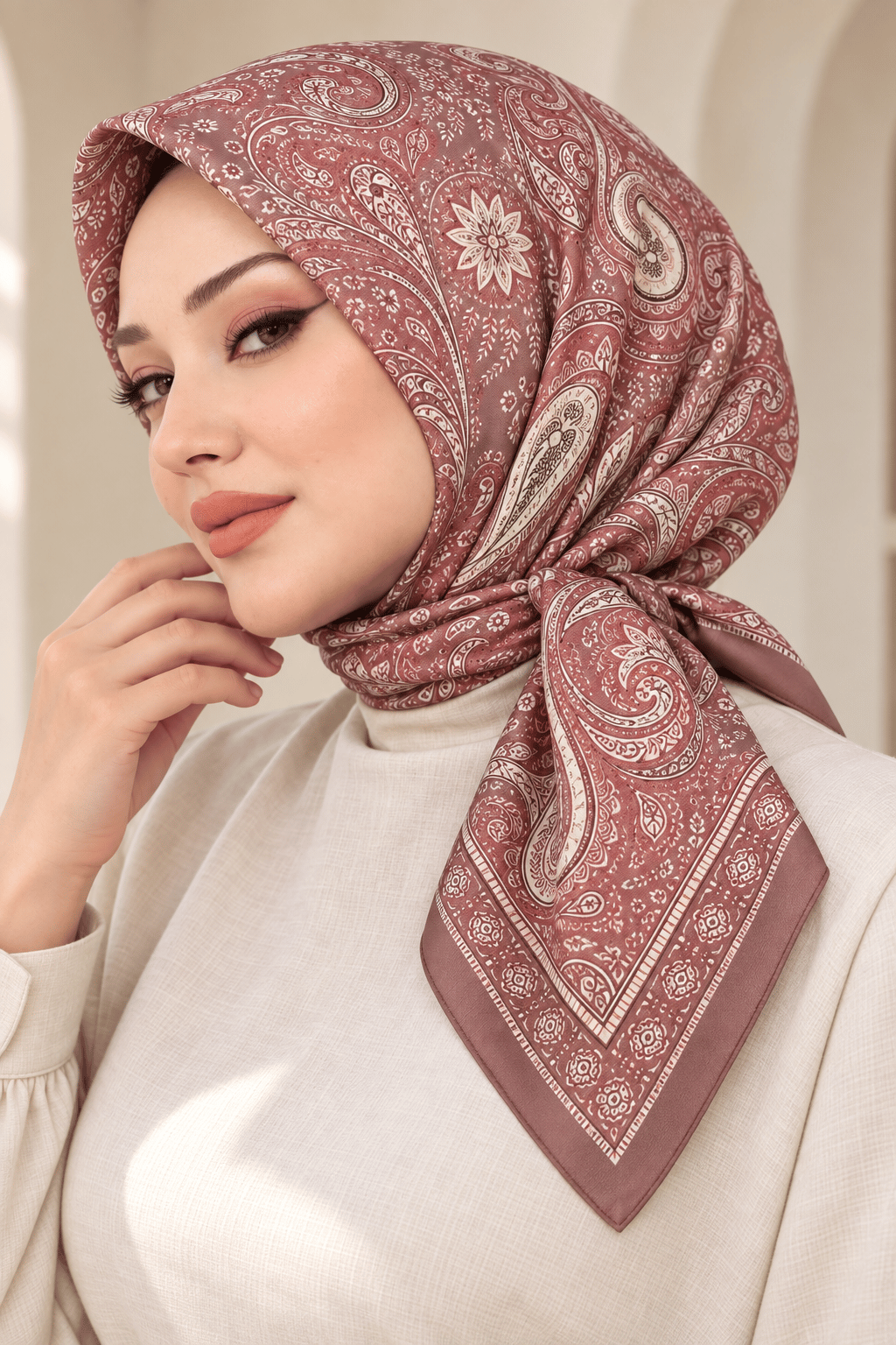 Desenli Soft Eşarp - 099