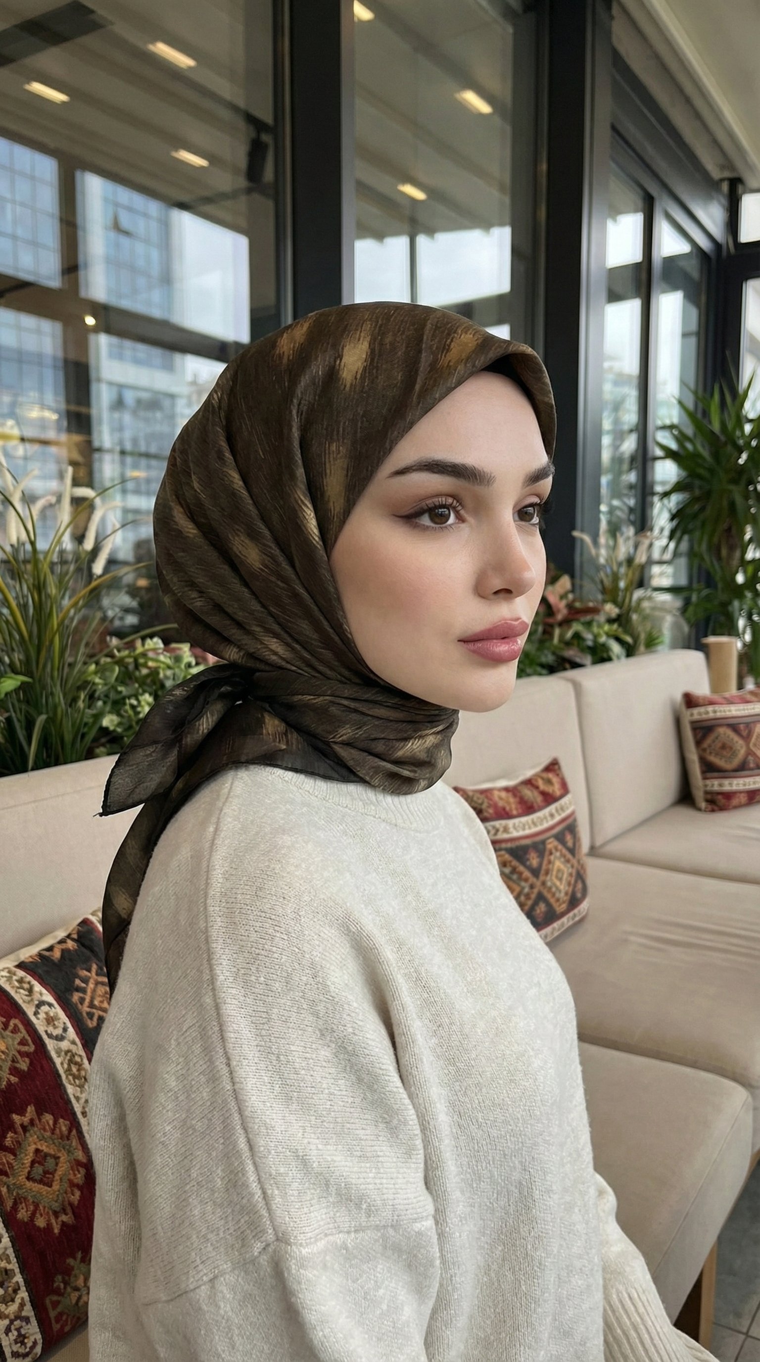 Desenli Soft Eşarp - 189