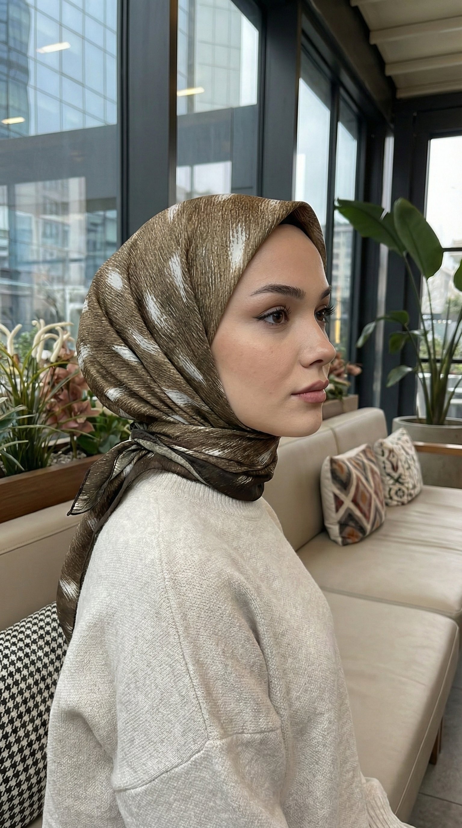Desenli Soft Eşarp - 190