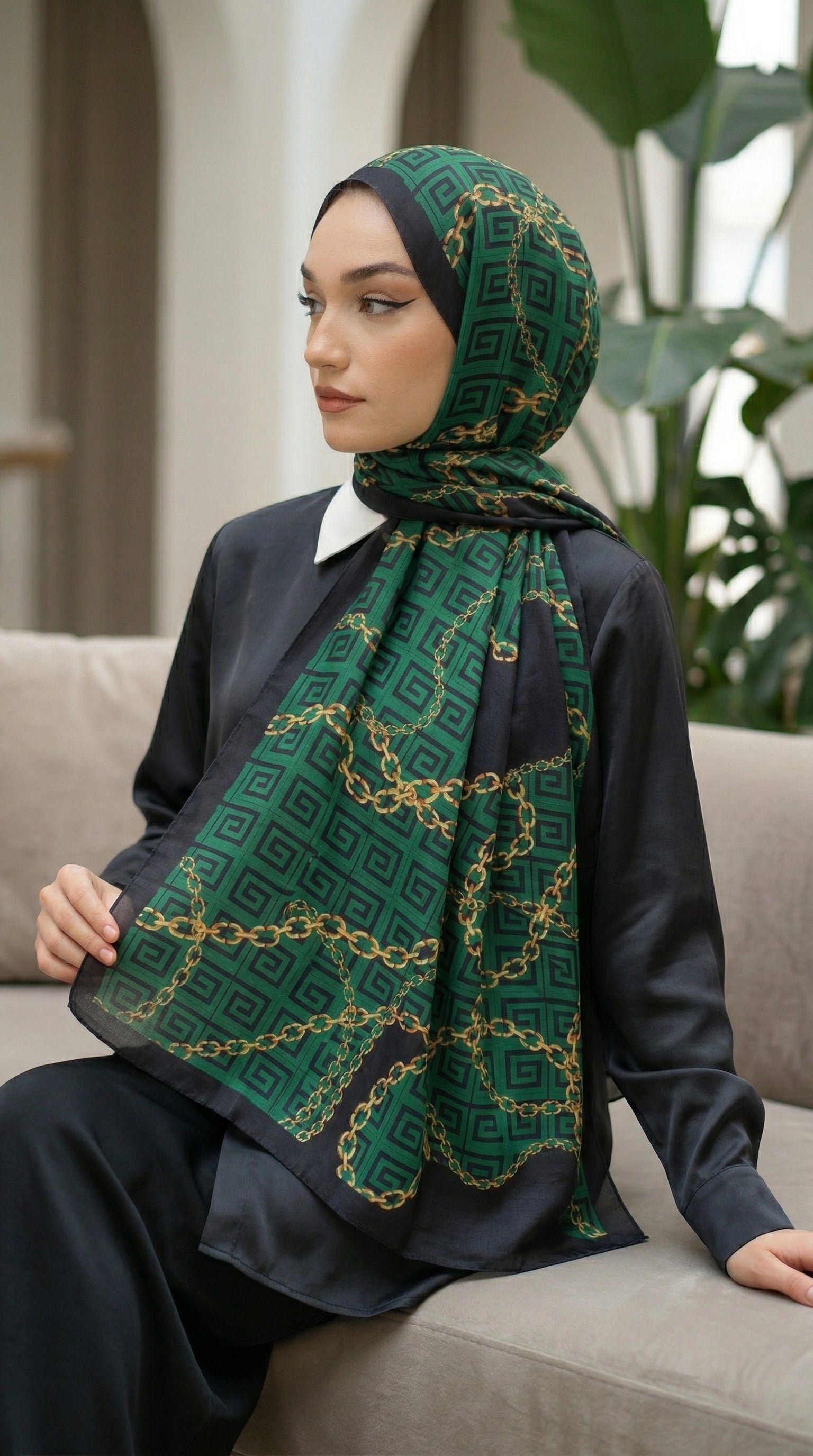 Desenli Soft Şal - 002