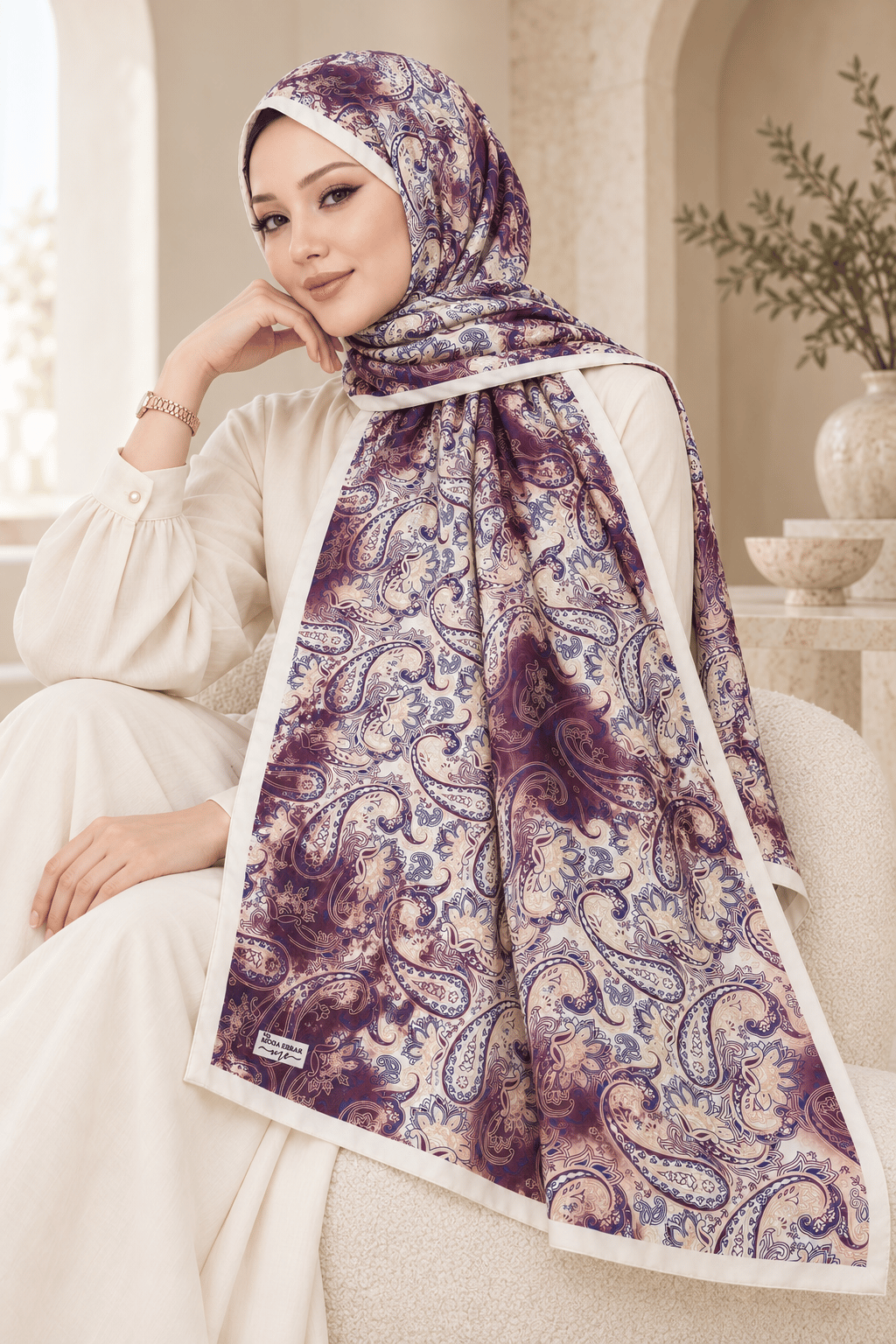 Desenli Soft Şal - 005