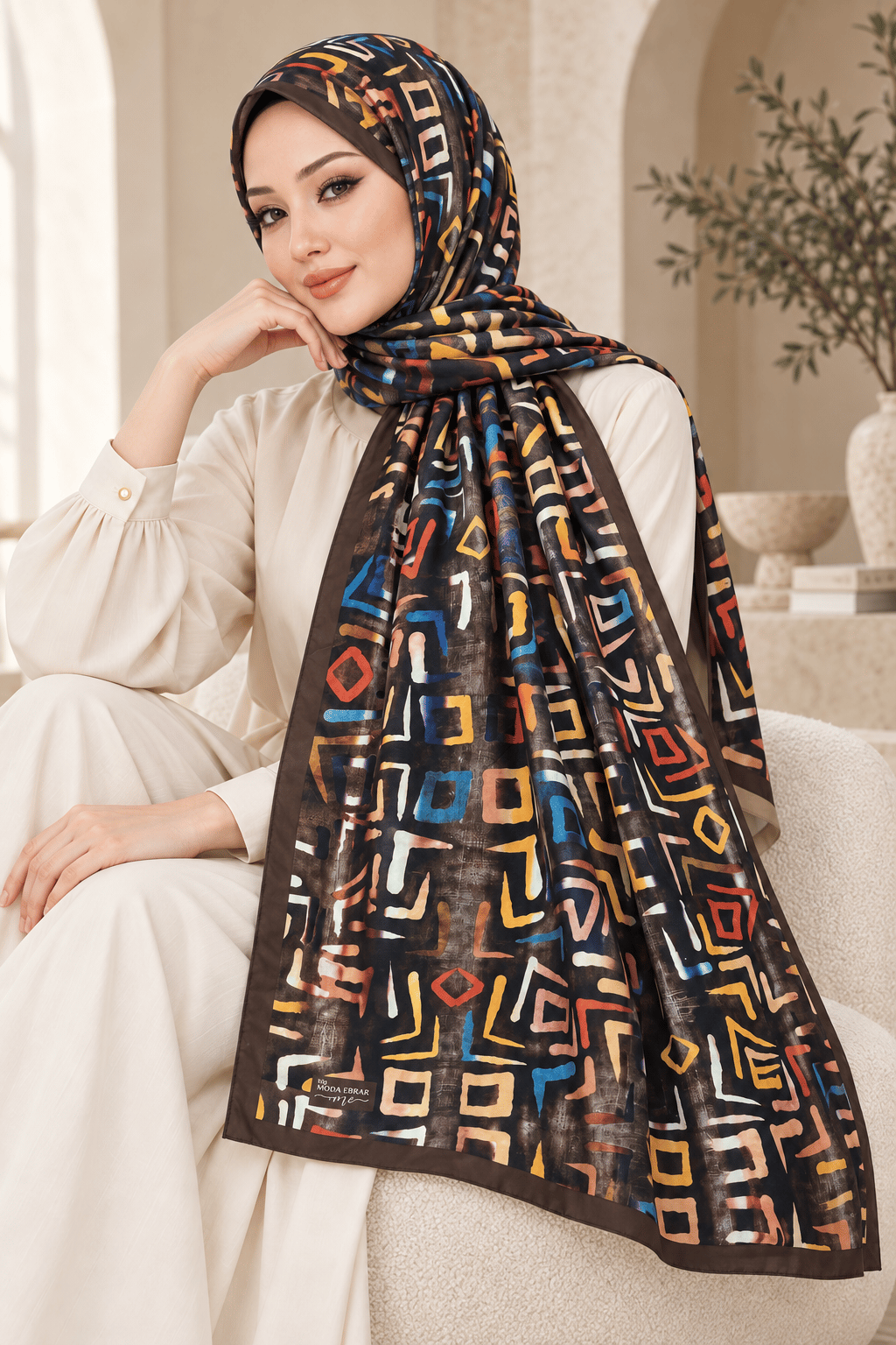Desenli Soft Şal - 007