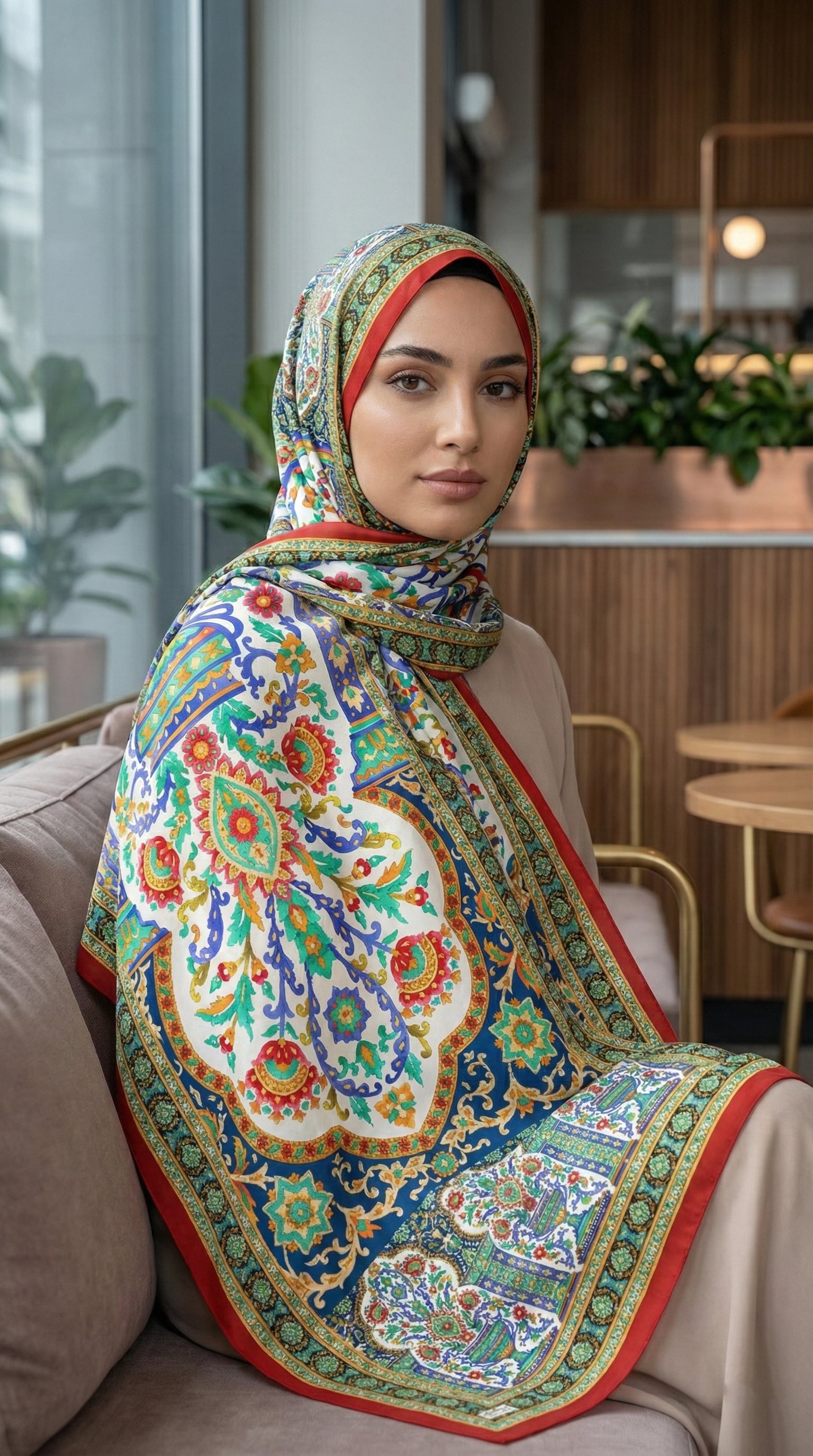 Desenli Soft Şal - 008