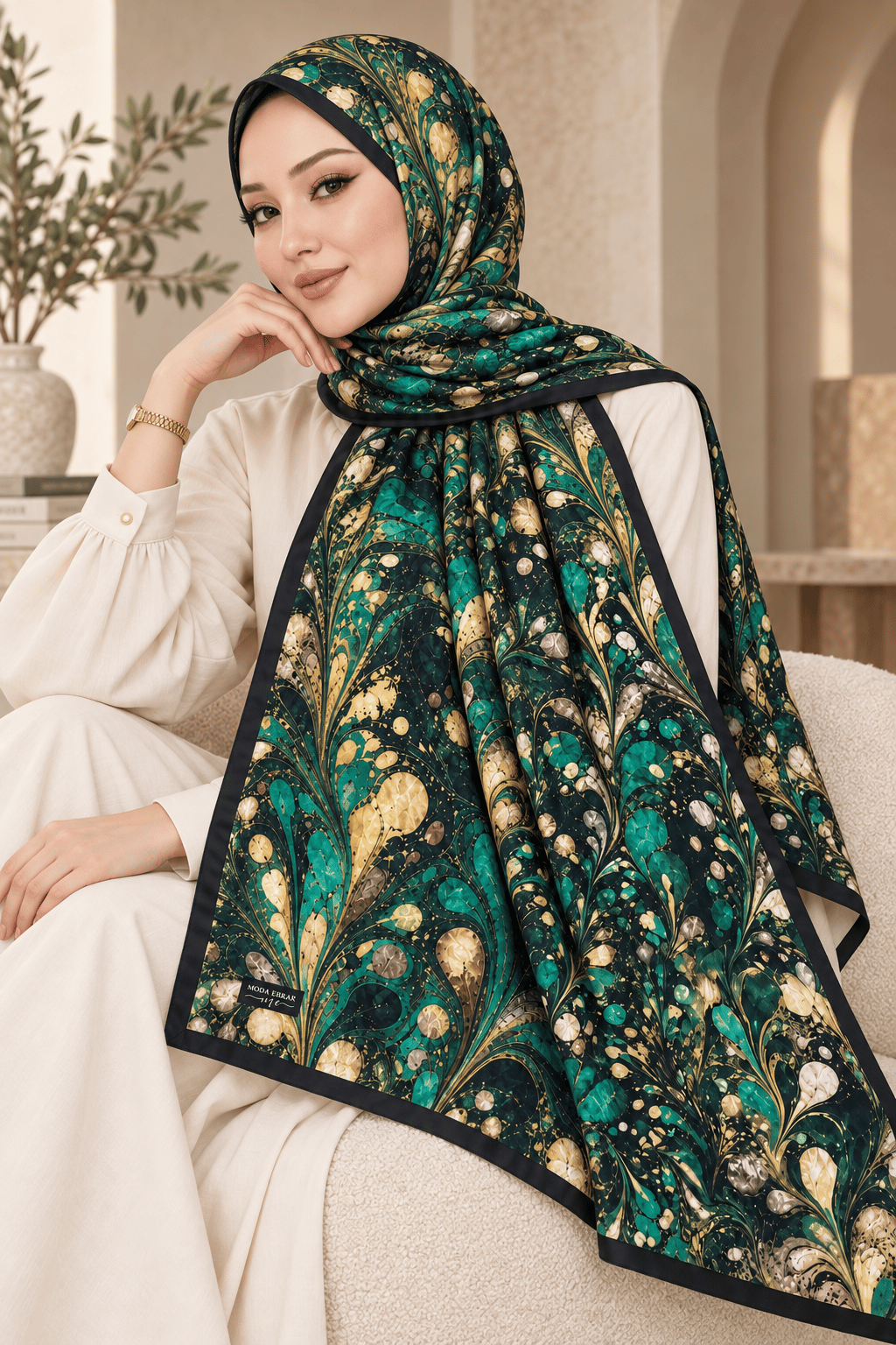 Desenli Soft Şal - 011