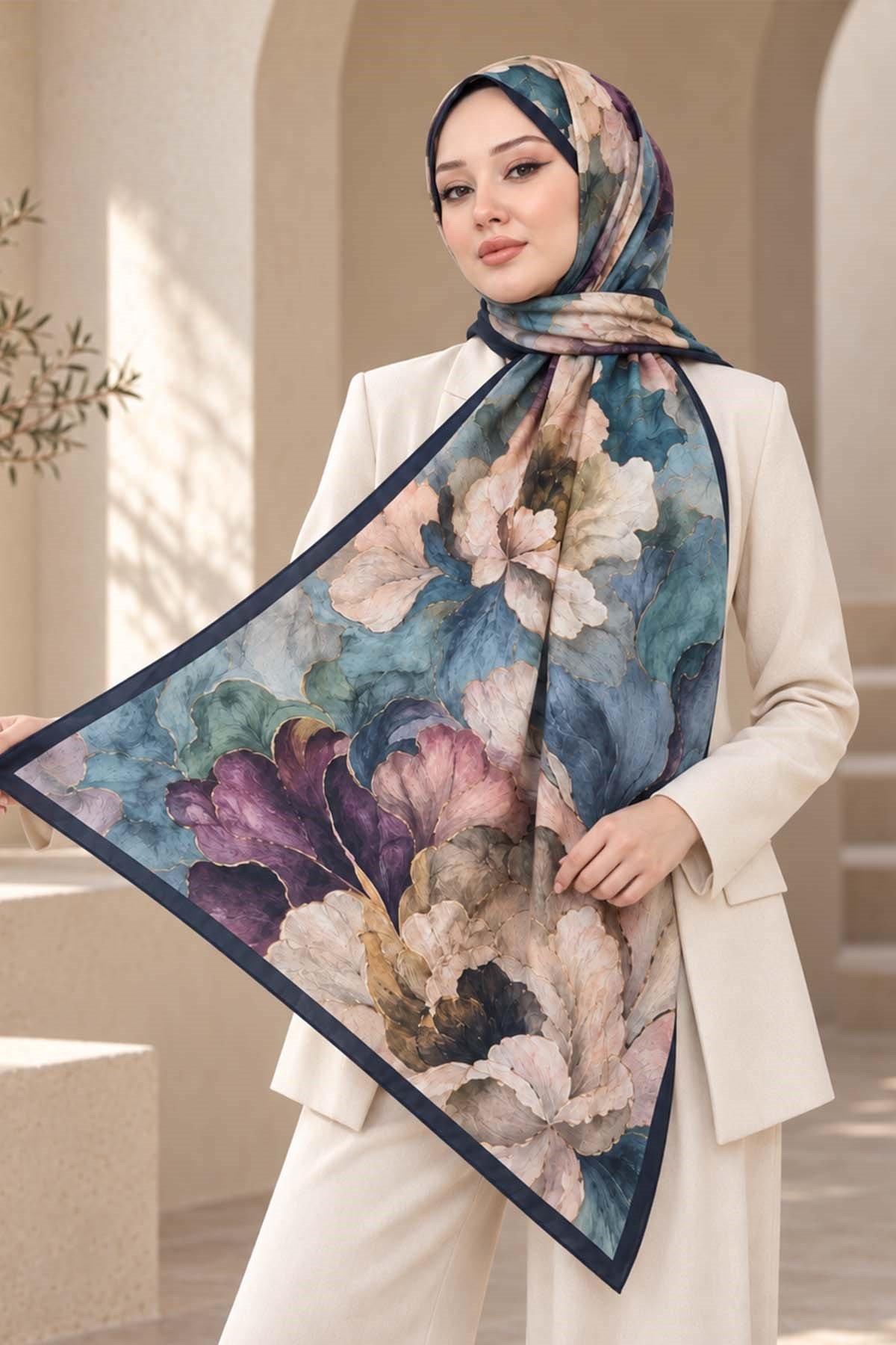 Desenli Soft Şal - 013