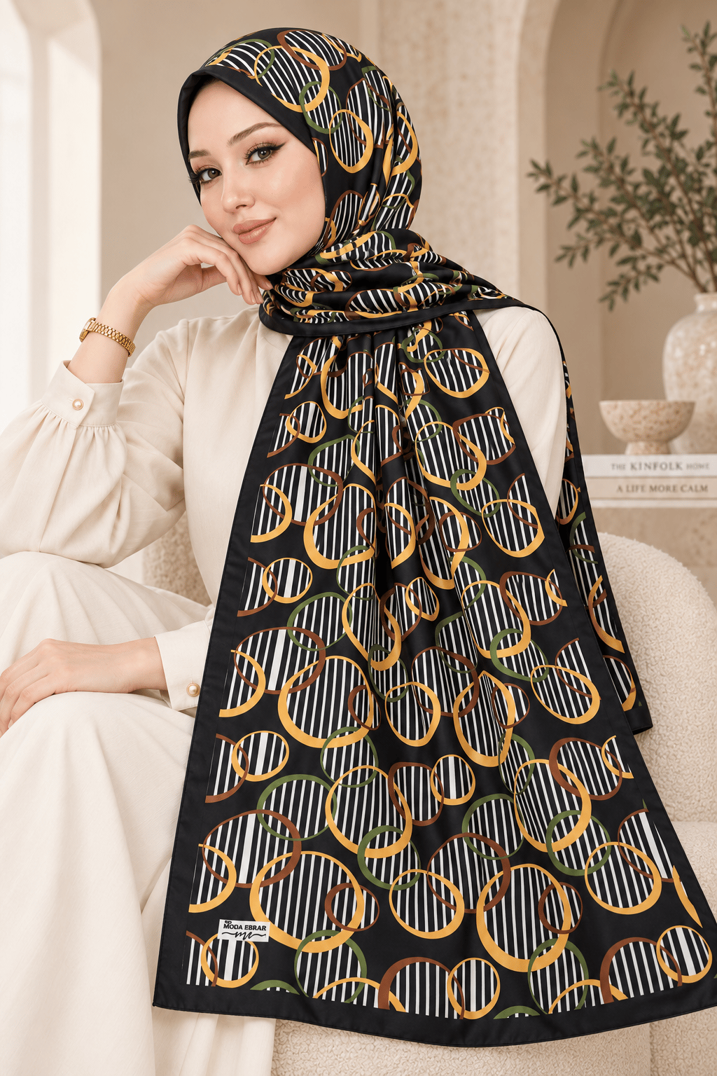 Desenli Soft Şal - 015