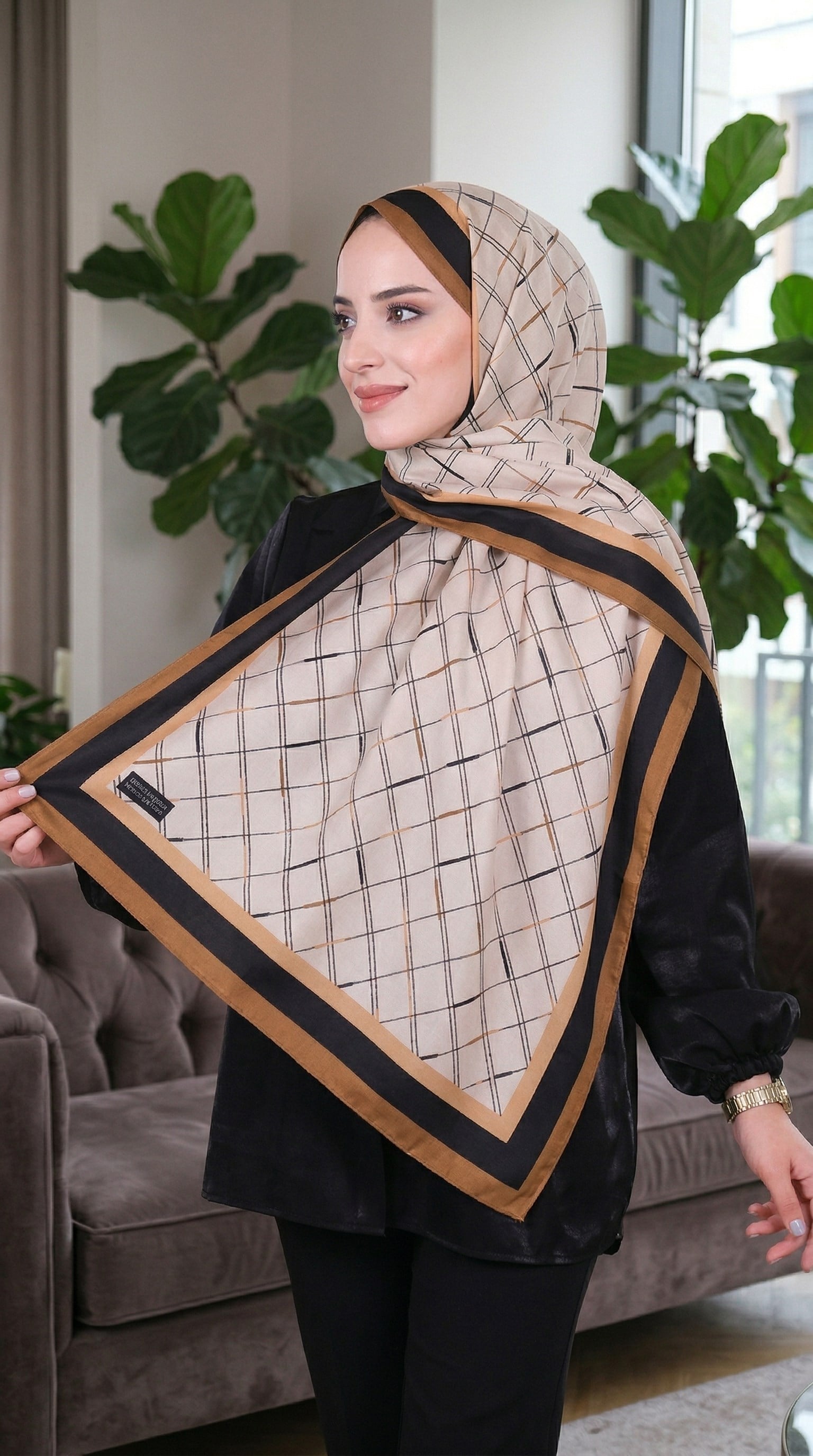 Desenli Soft Şal - 016