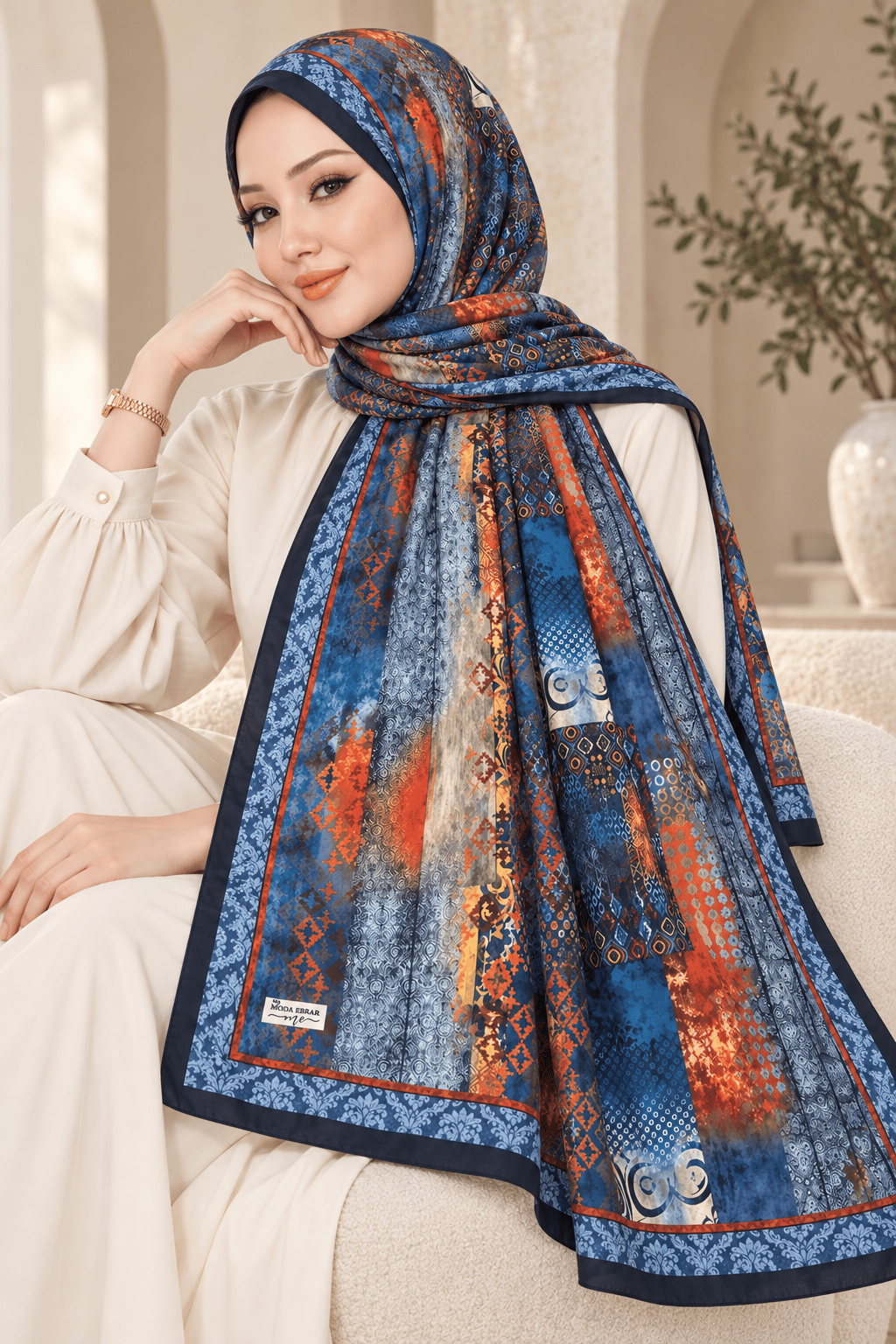 Desenli Soft Şal - 018