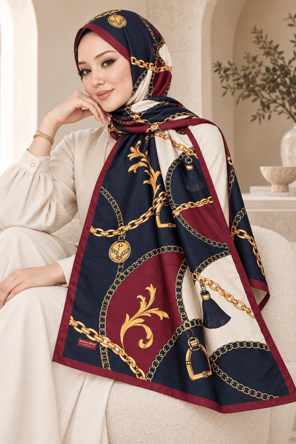 Desenli Soft Şal - 021